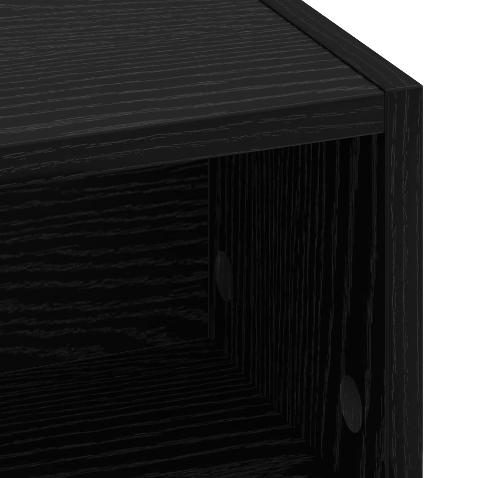 Desk with Storage Black Oak 100 x 50 x 91 cm