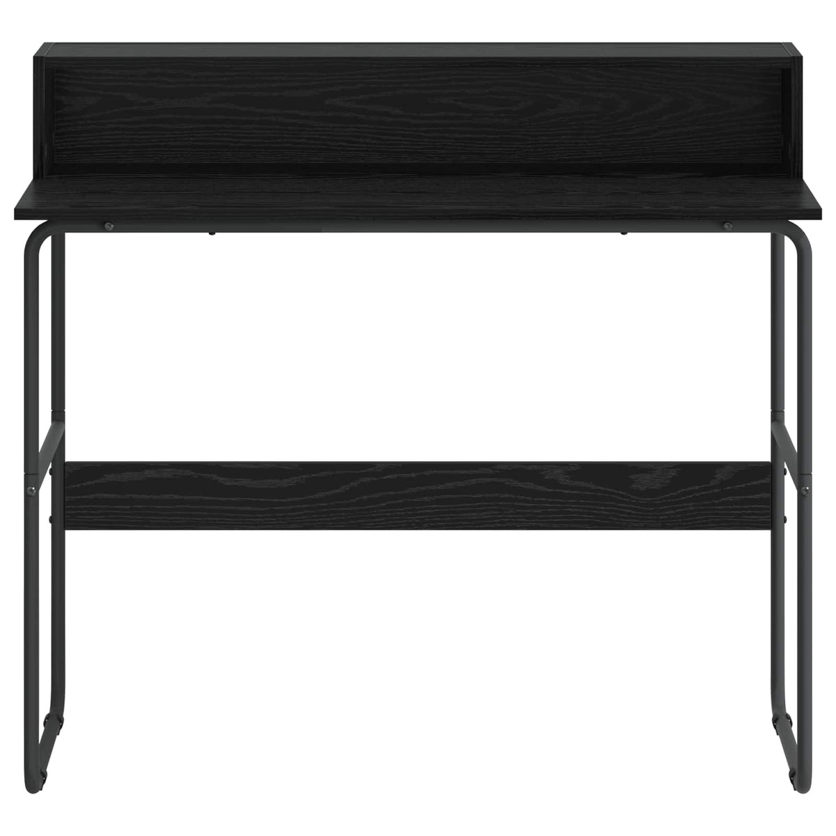 Desk with Storage Black Oak 100 x 50 x 91 cm