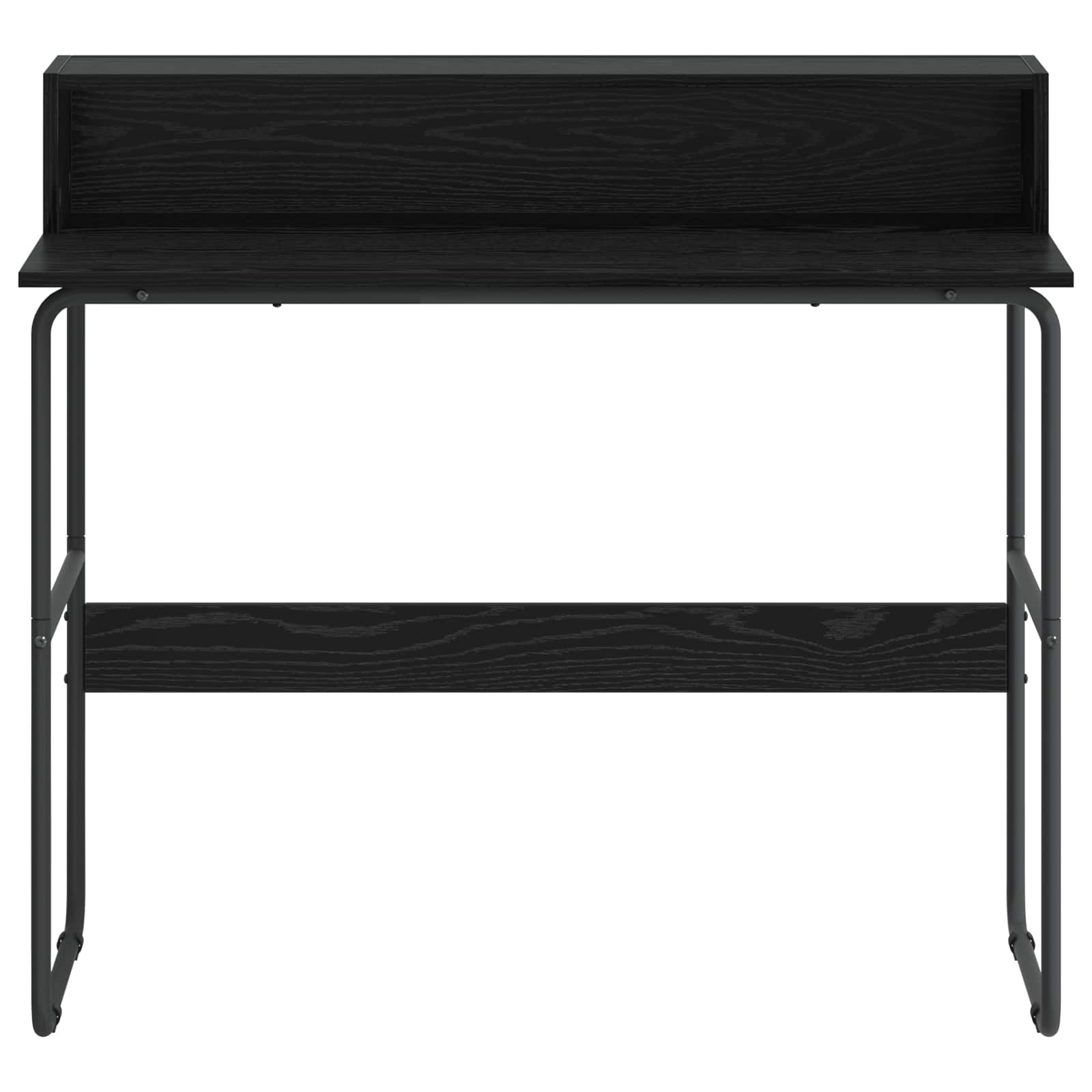 Desk with Storage Black Oak 100 x 50 x 91 cm