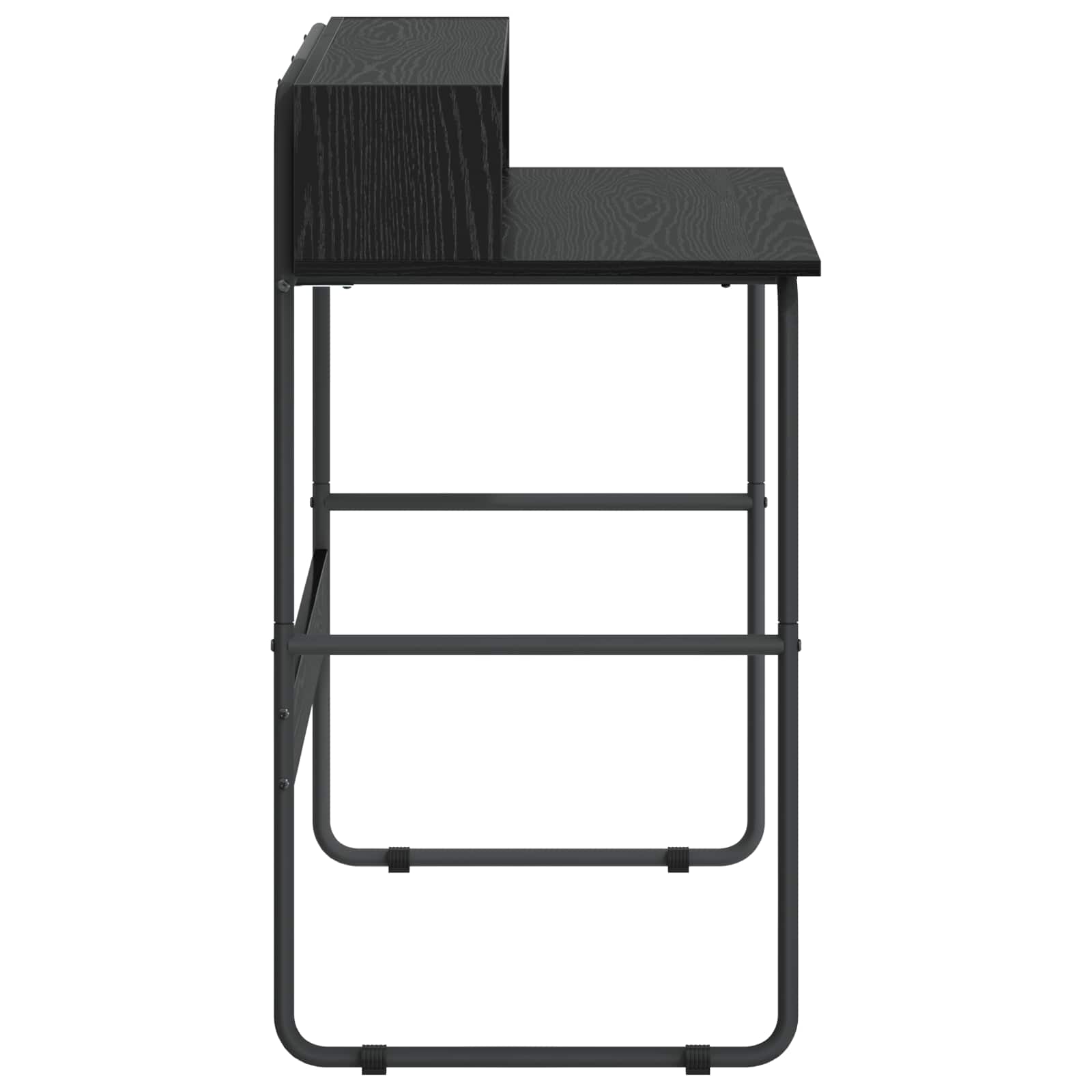 Desk with Storage Black Oak 100 x 50 x 91 cm