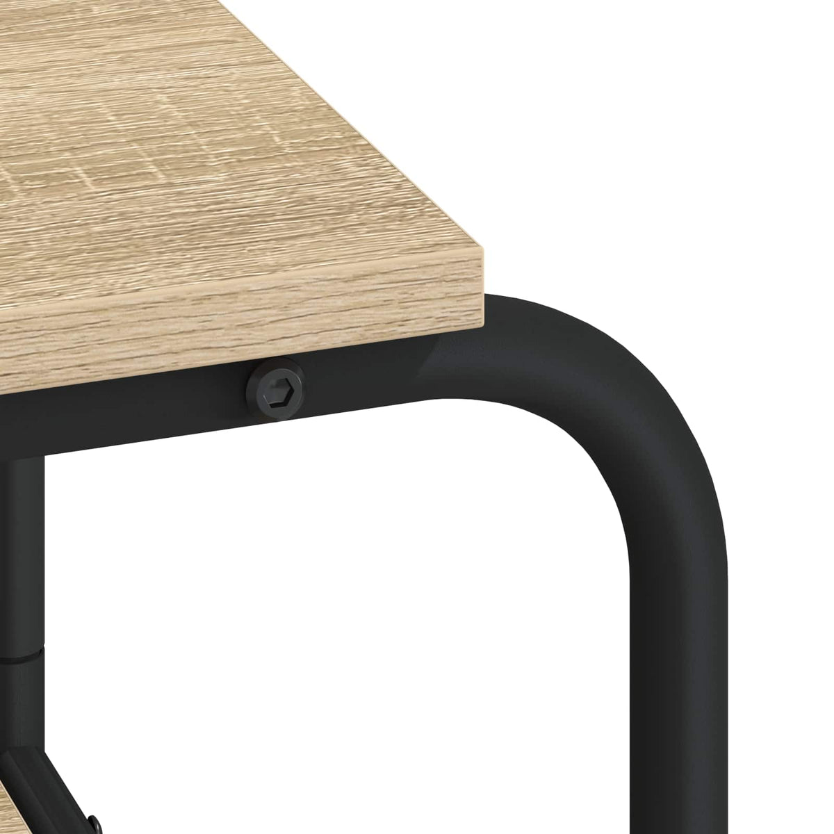 Desk with Storage Sonoma Oak 113.5 x 52 x 75.5 cm