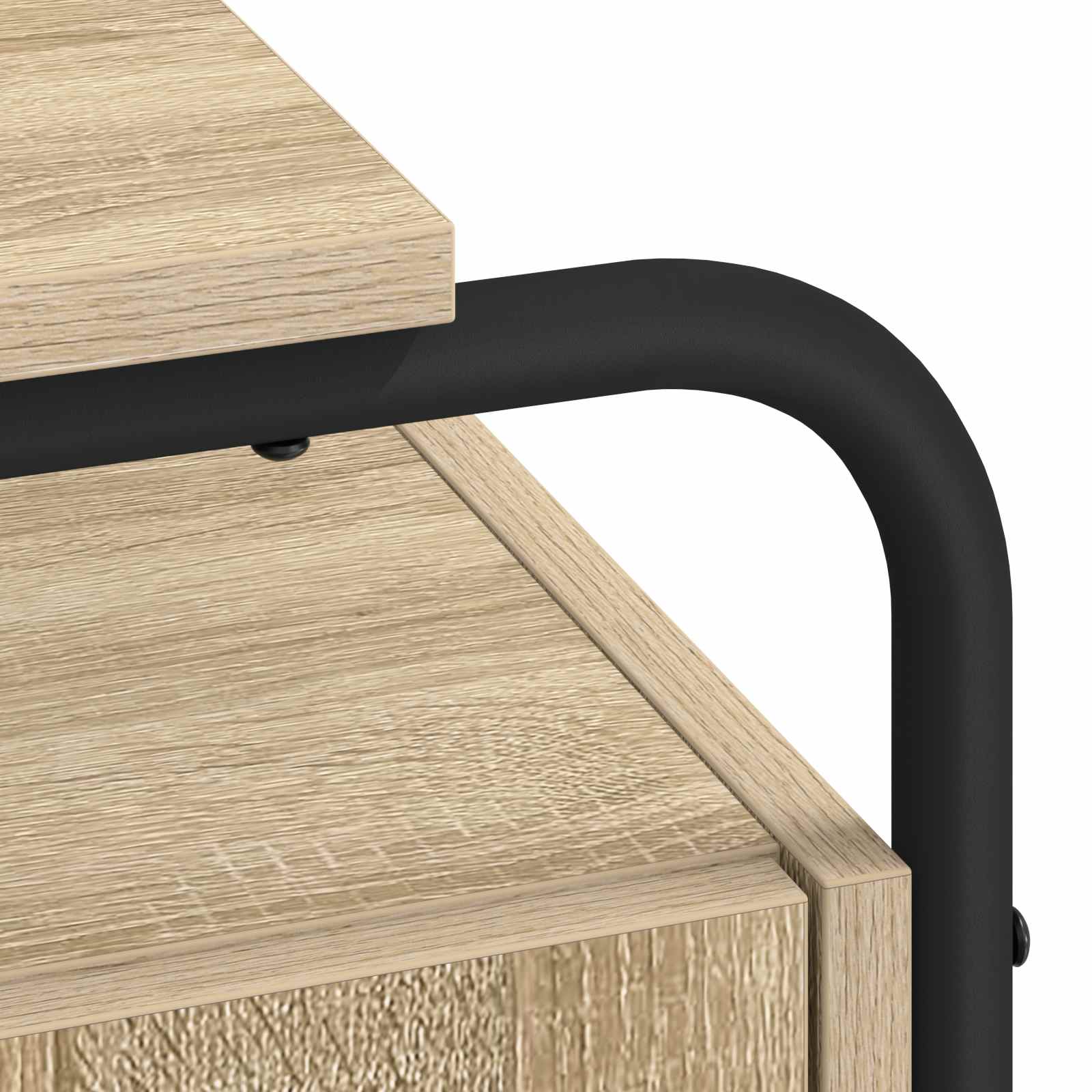 Desk with Storage Sonoma Oak 120 x 50.5 x 75.5 cm