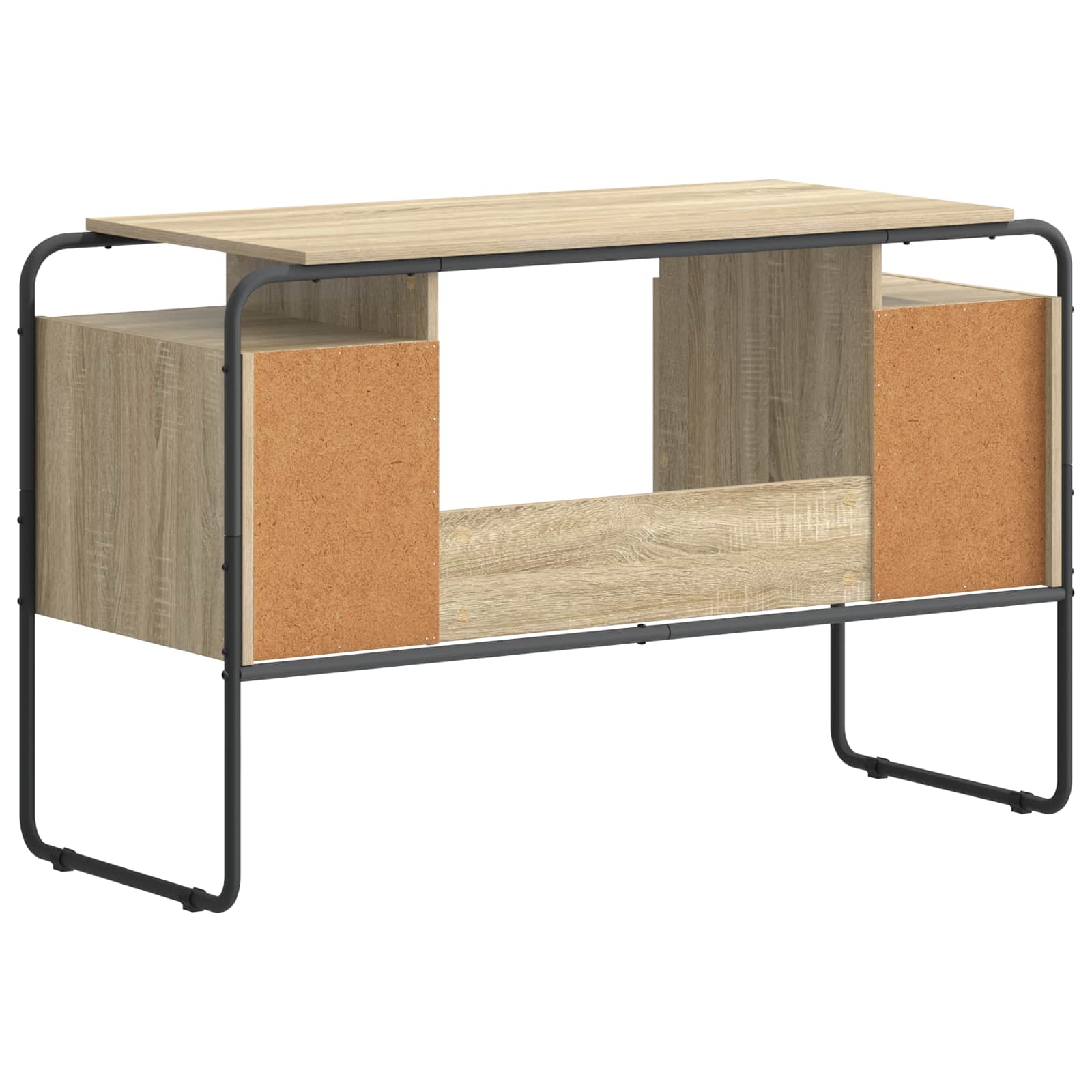 Desk with Storage Sonoma Oak 120 x 50.5 x 75.5 cm