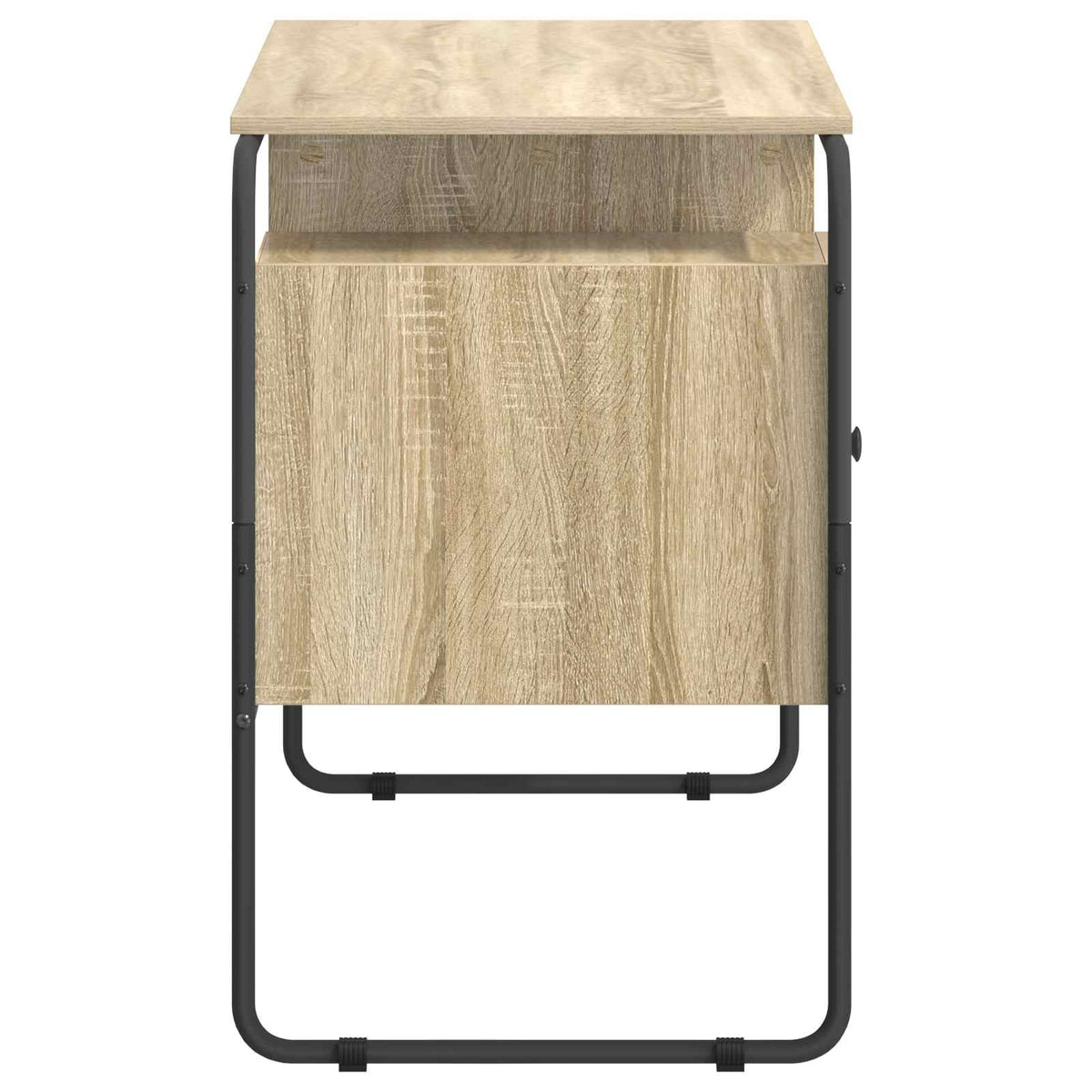Desk with Storage Sonoma Oak 120 x 50.5 x 75.5 cm