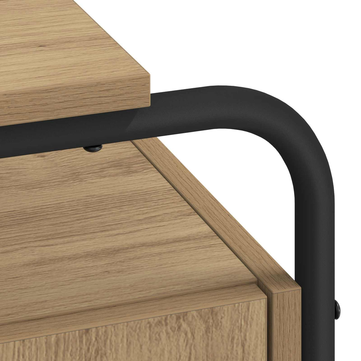 Desk with Storage Artisan Oak 120 x 50.5 x 75.5 cm