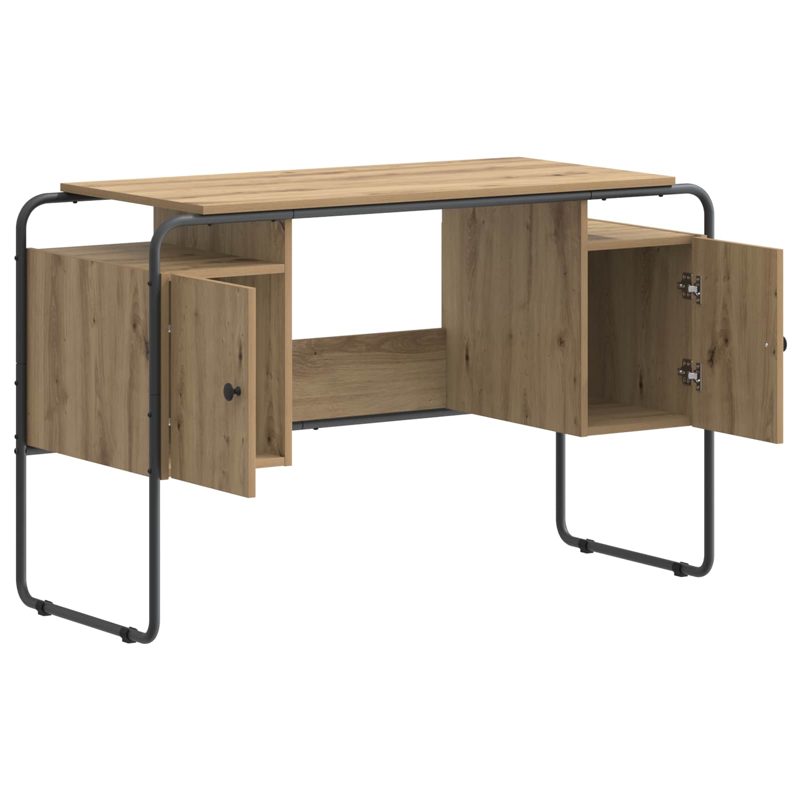 Desk with Storage Artisan Oak 120 x 50.5 x 75.5 cm