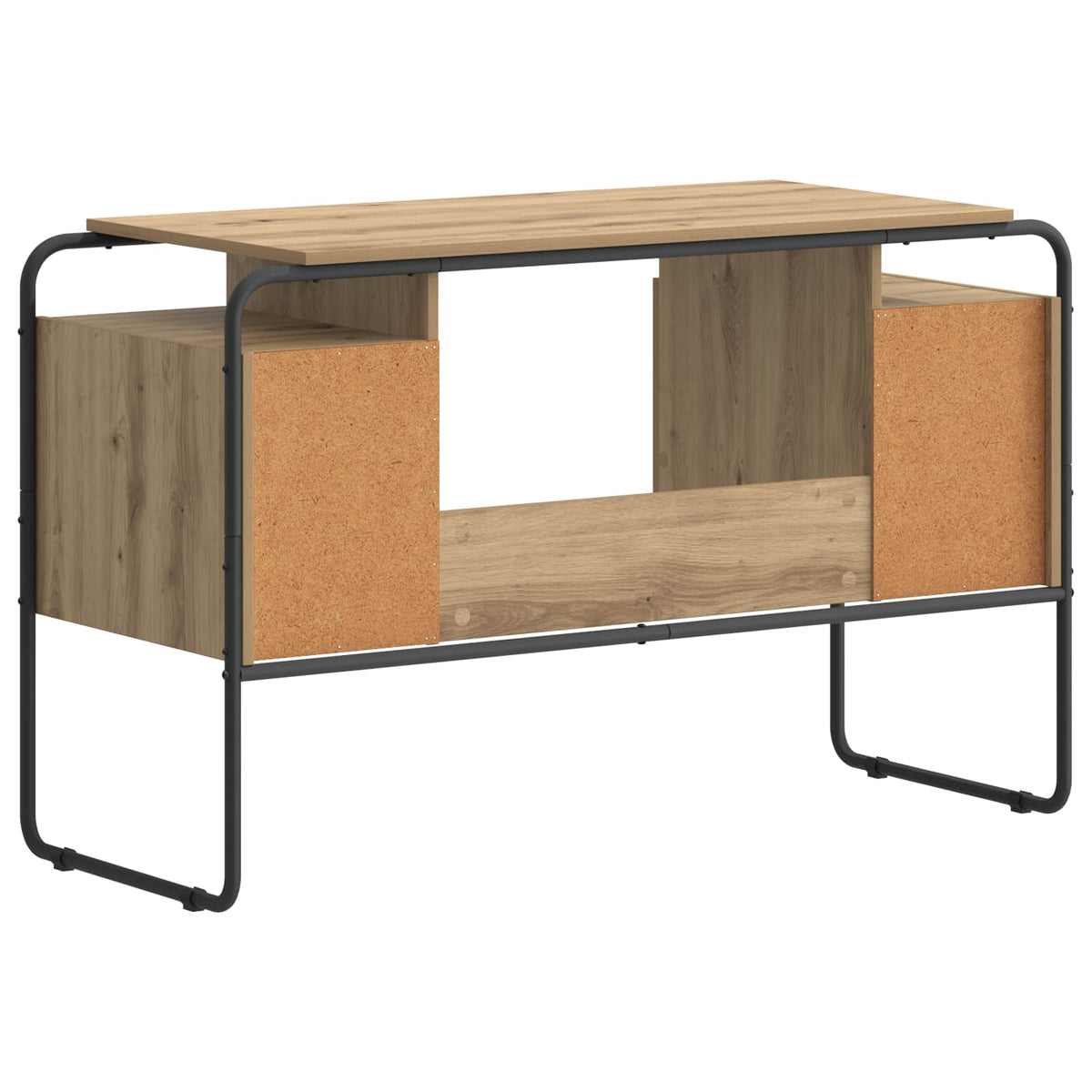 Desk with Storage Artisan Oak 120 x 50.5 x 75.5 cm