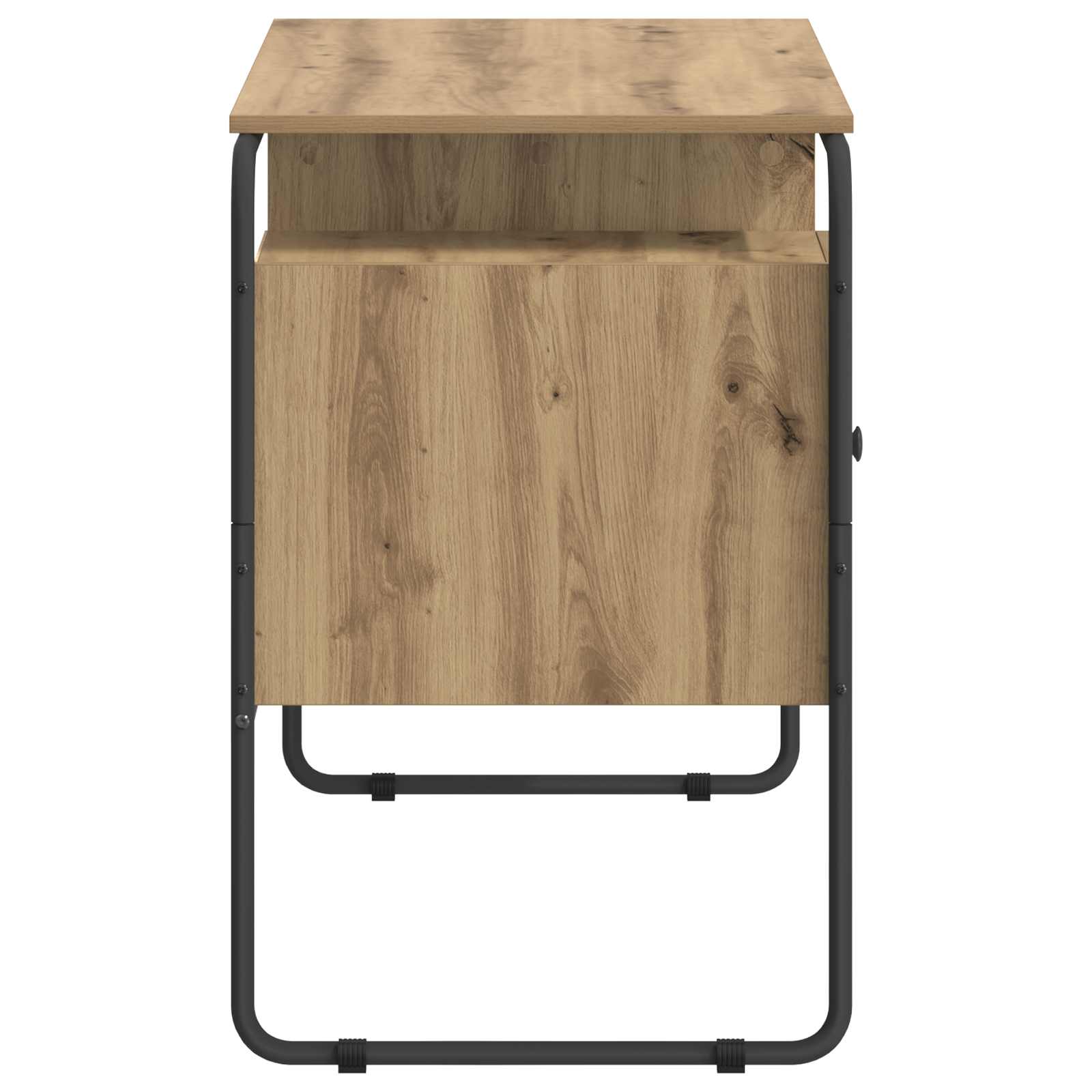 Desk with Storage Artisan Oak 120 x 50.5 x 75.5 cm