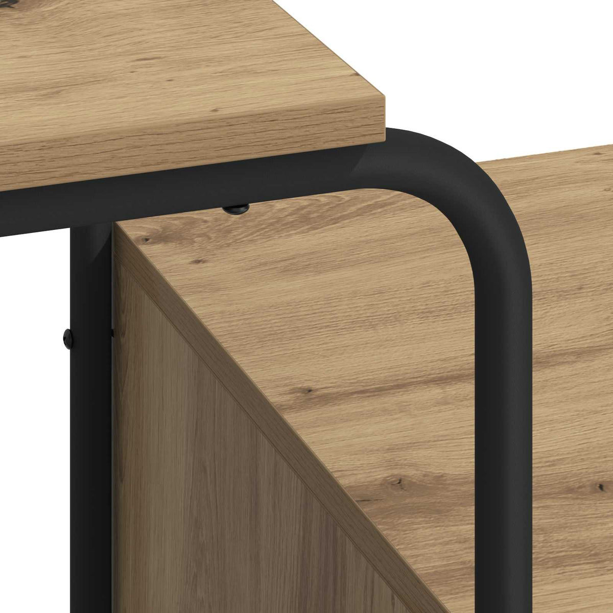 Desk with Storage Artisan Oak 131.5 x 50 x 75.5 cm