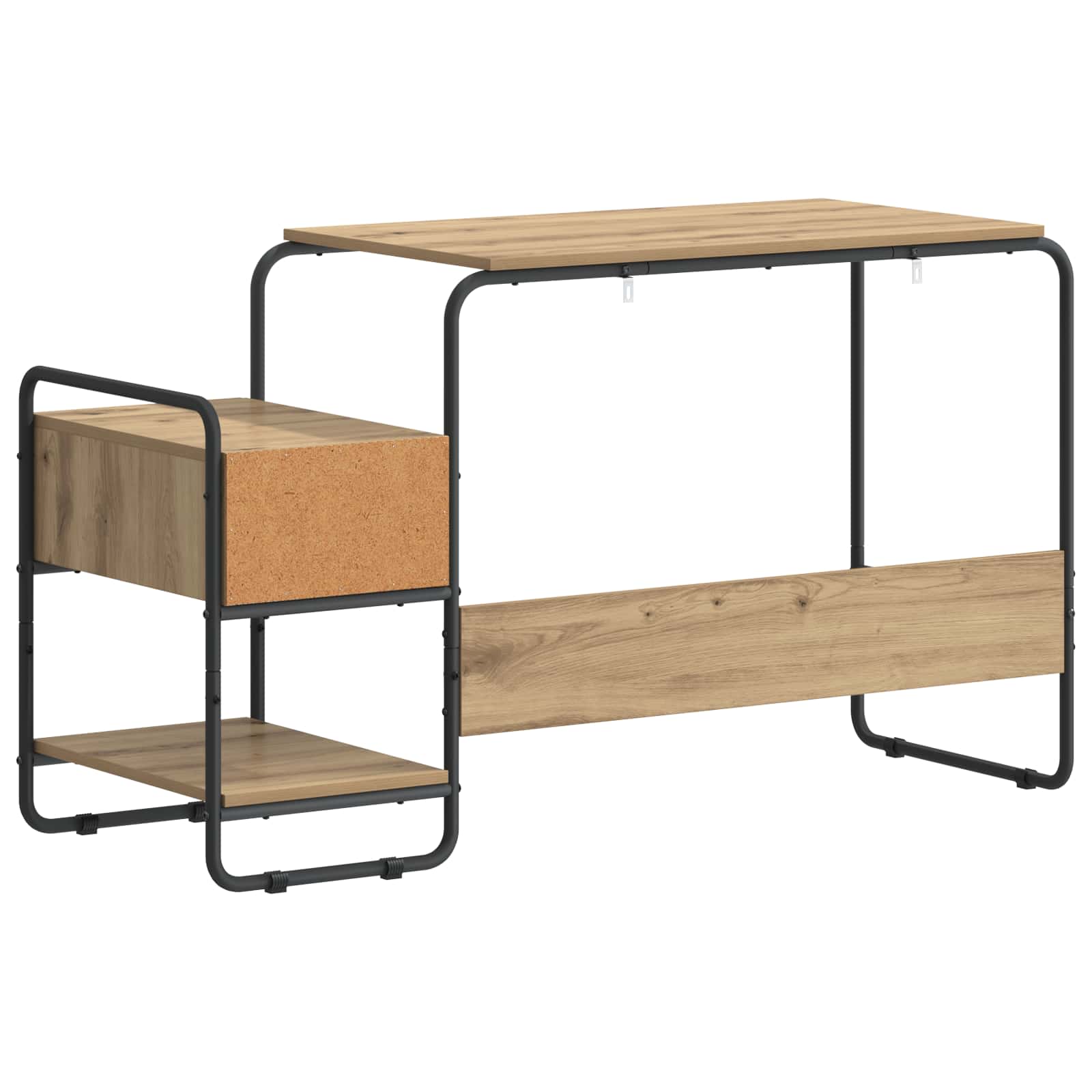 Desk with Storage Artisan Oak 131.5 x 50 x 75.5 cm