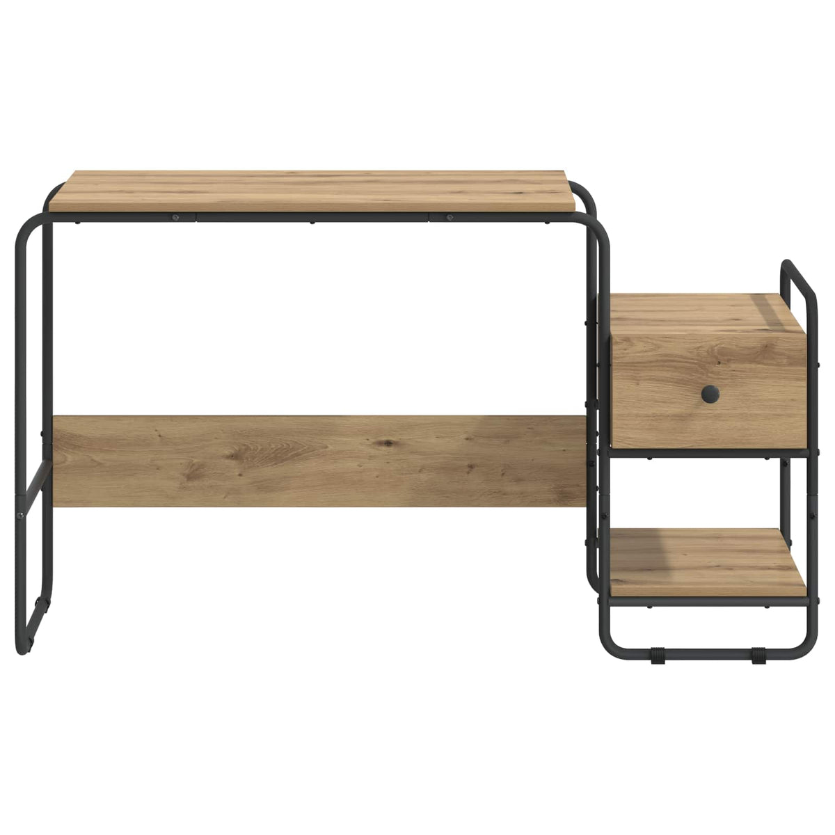 Desk with Storage Artisan Oak 131.5 x 50 x 75.5 cm