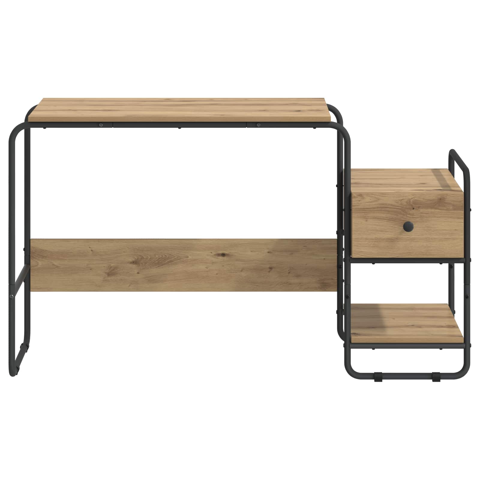 Desk with Storage Artisan Oak 131.5 x 50 x 75.5 cm