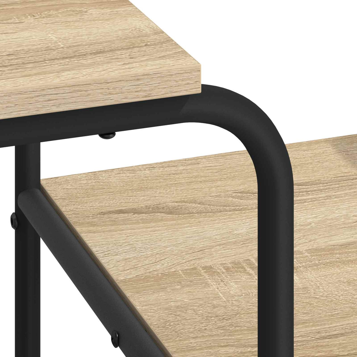Desk with Storage Sonoma Oak 131.5 x 50 x 75.5 cm