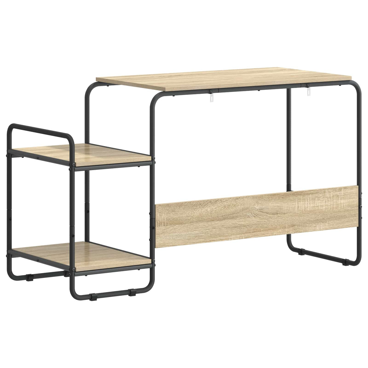 Desk with Storage Sonoma Oak 131.5 x 50 x 75.5 cm