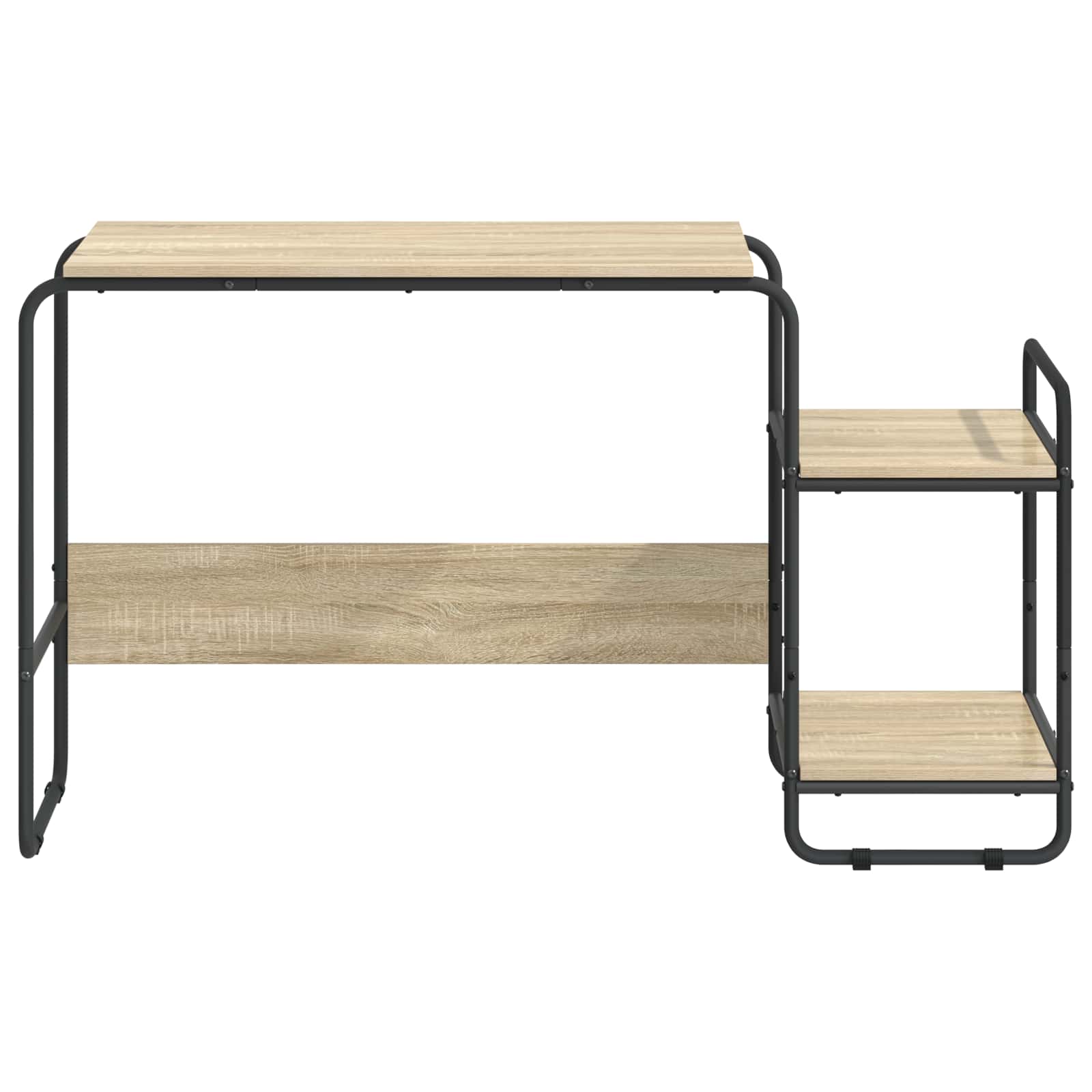 Desk with Storage Sonoma Oak 131.5 x 50 x 75.5 cm