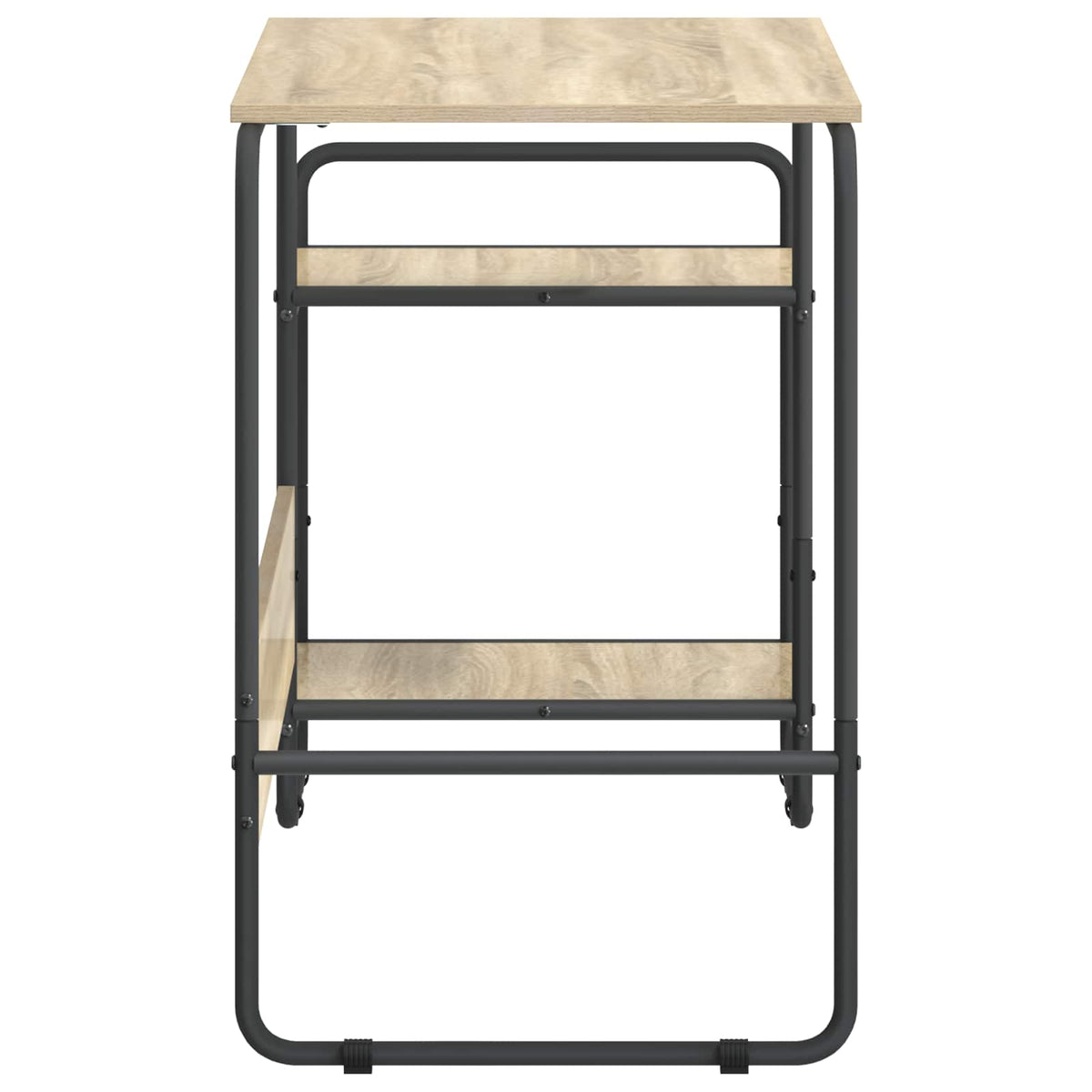 Desk with Storage Sonoma Oak 131.5 x 50 x 75.5 cm