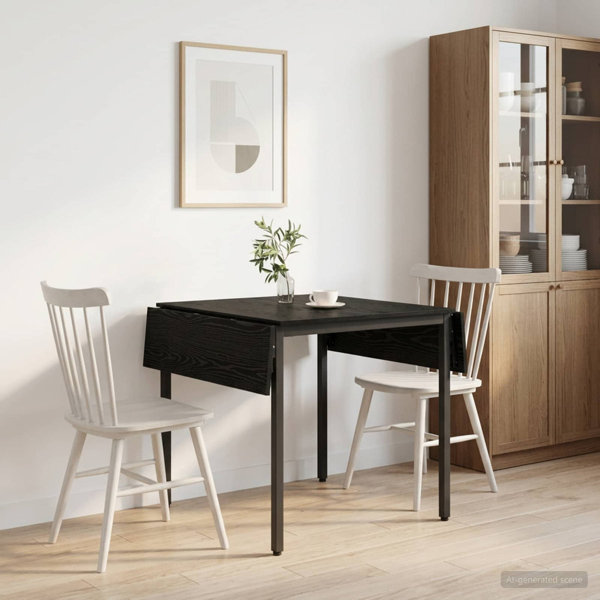Extendable dining table 120 x 81.5 x 75 cm Engineered Wood