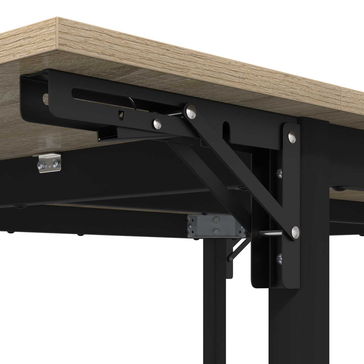 Extendable dining table 120 x 81.5 x 75 cm Engineered Wood
