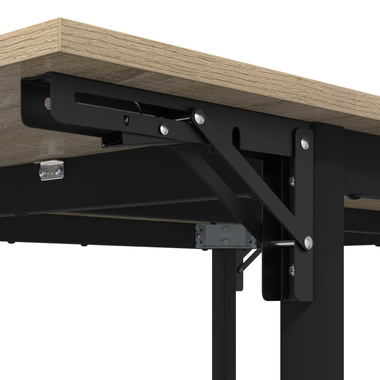Extendable dining table 120 x 81.5 x 75 cm Engineered Wood