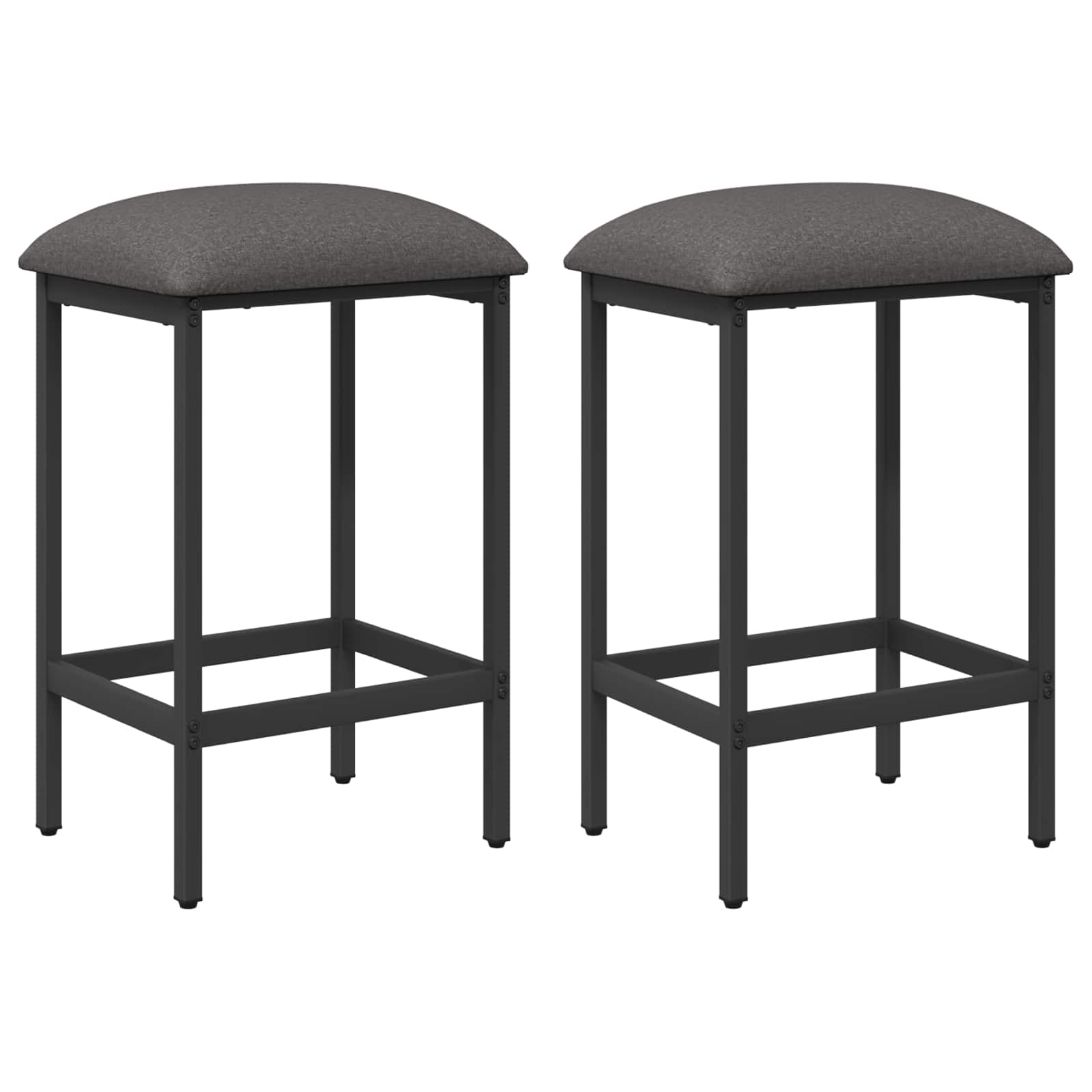 Bar Stool 2 pcs Light Grey 40 x 32 x 74 cm Engineered Wood
