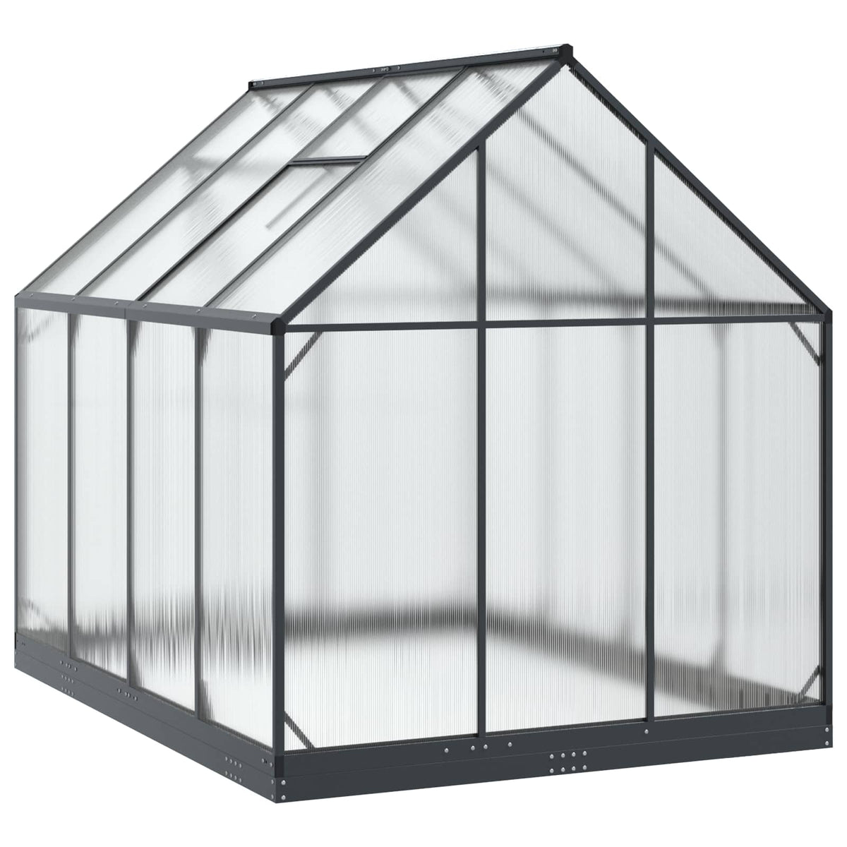Garden Greenhouse with Door Anthracite 183.5 x 243.5 x 207 cm