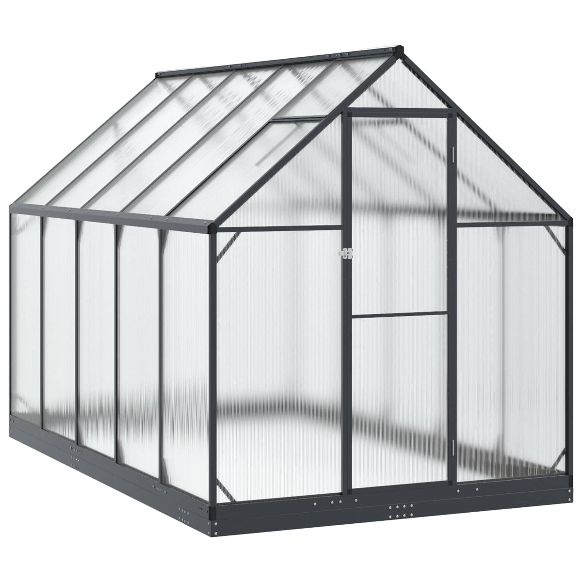 Garden Greenhouse with Door Anthracite 183.5 x 303.5 x 207 cm