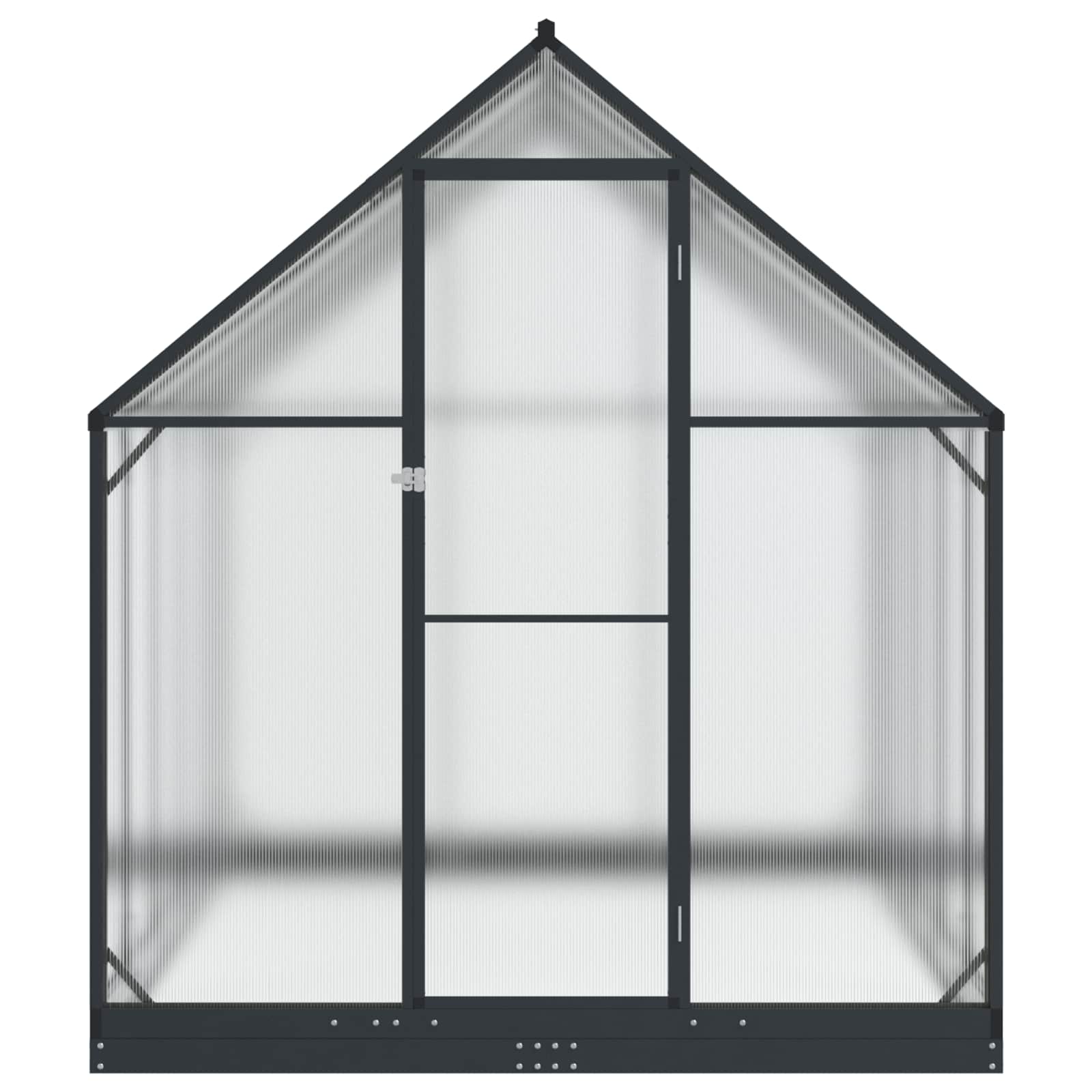 Garden Greenhouse with Door Anthracite 183.5 x 303.5 x 207 cm