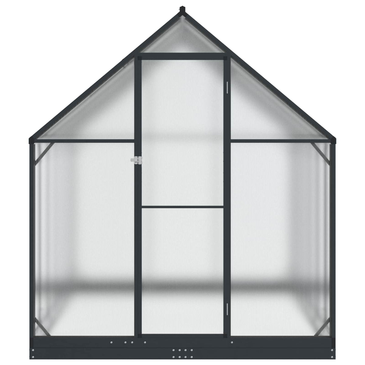 Garden Greenhouse with Door Anthracite 183.5 x 363.5 x 207 cm