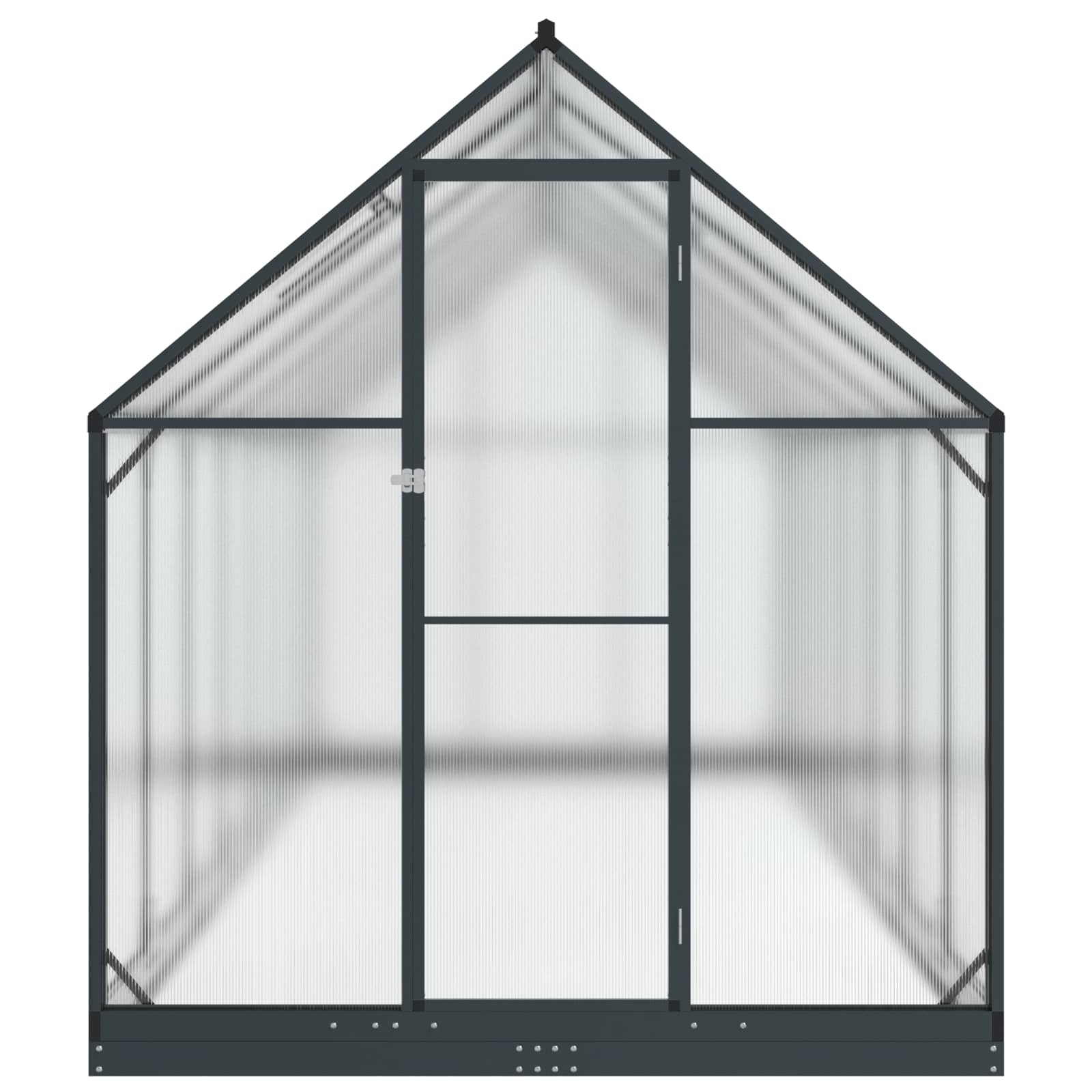Garden Greenhouse with Door Anthracite 183.5 x 423.5 x 207 cm