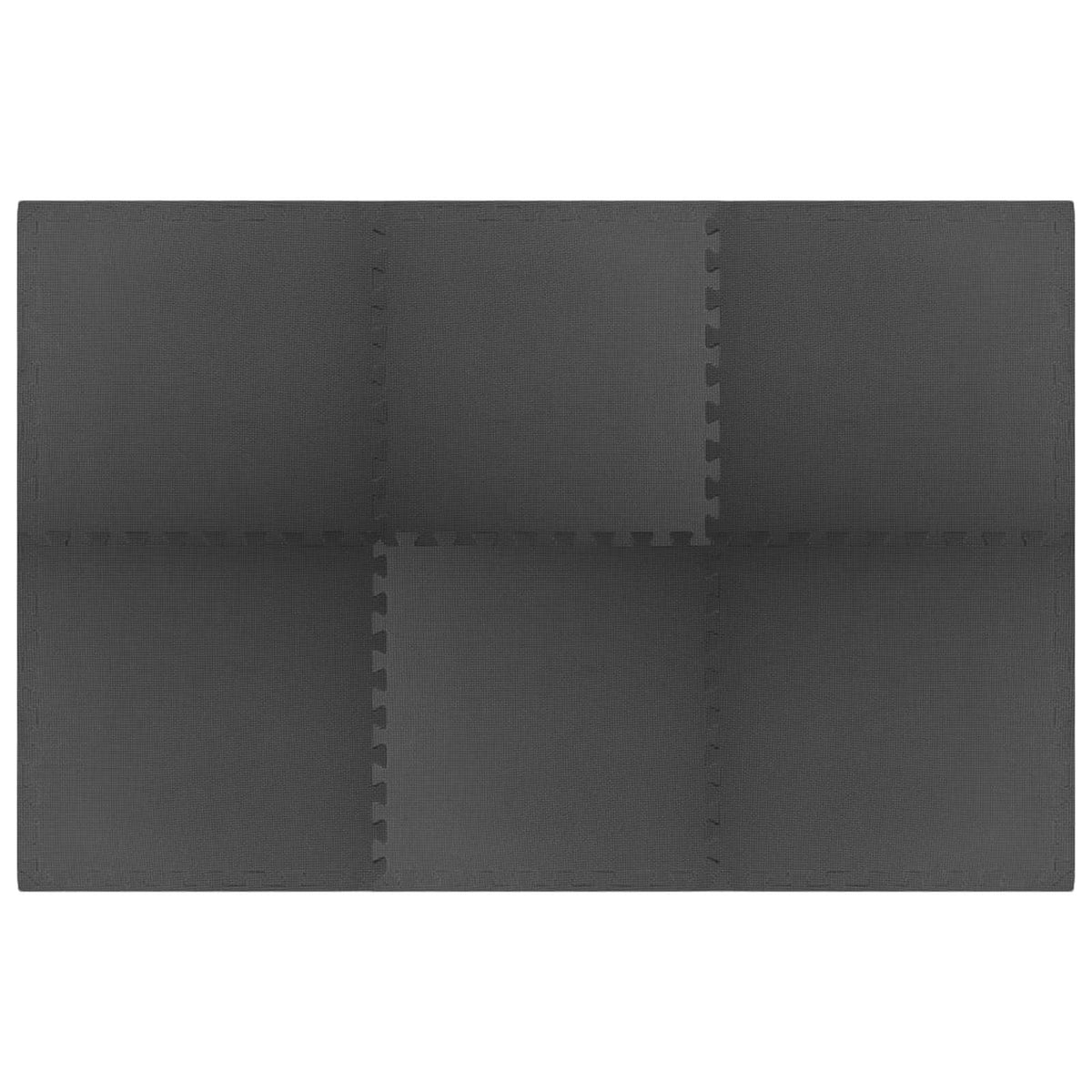 Pool Ground Mat 6 pcs Black 2.16 ㎡ EVA Foam