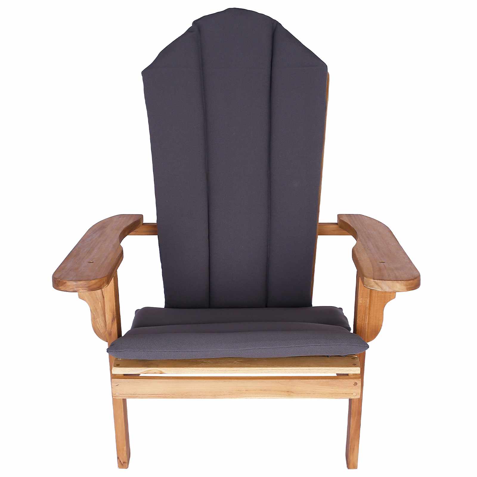 Garden Adirondack Chair Natural Solid Teak Wood