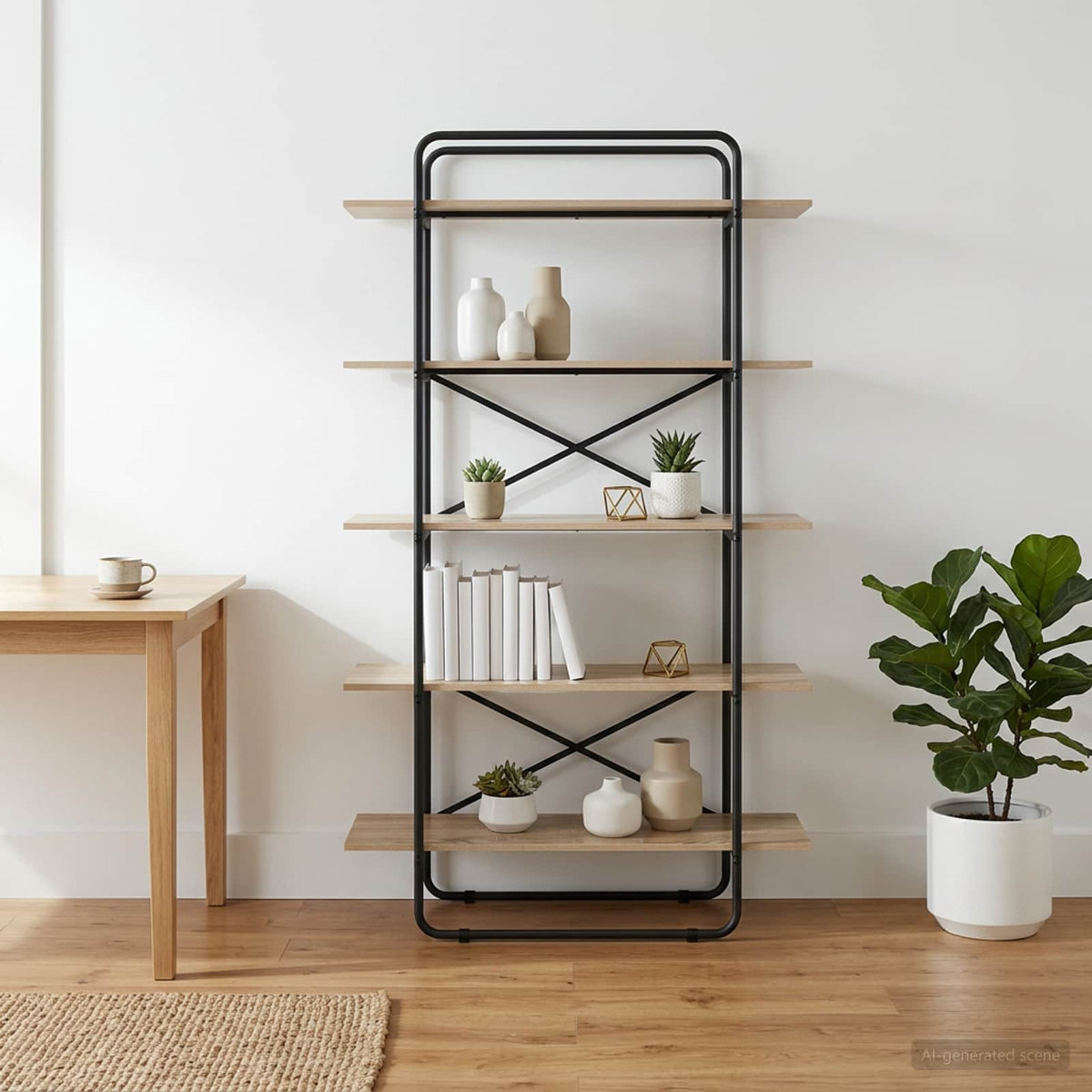 Bookshelf 5-Tier 100 x 35 x 175.5 cm PB Sonoma Oak