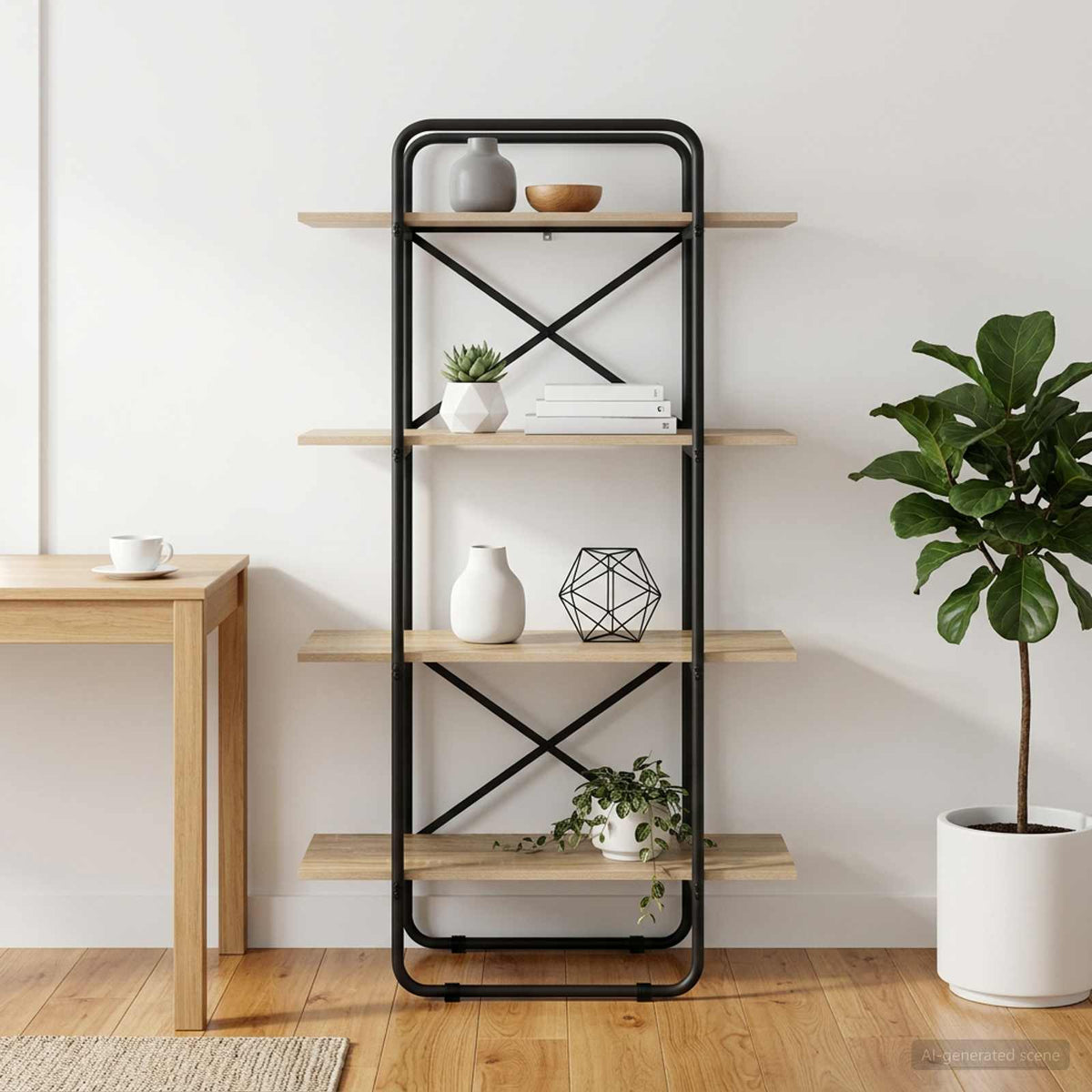 Bookshelf 4-Tier 80 x 35 x 140 cm PB Sonoma Oak