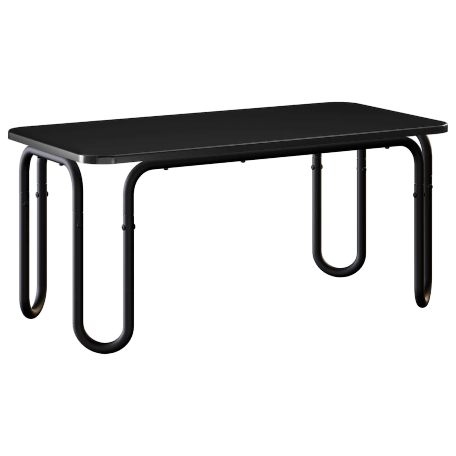 Coffee Table Black 100 x 50 x 45 cm Engineered Wood