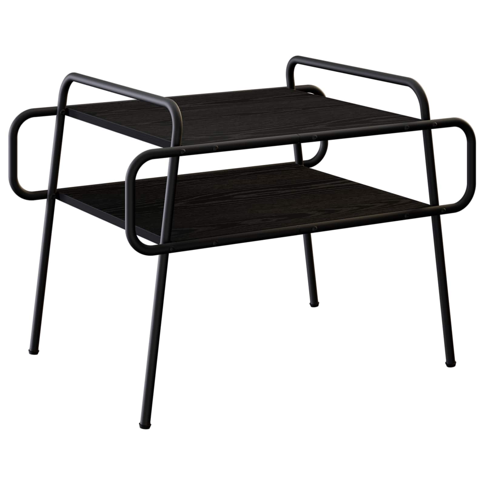 Coffee Table Black Oak 70 x 50 x 51 cm Engineered Wood