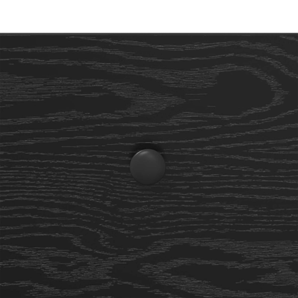 Bedside Cabinet Black Oak Engineered Wood