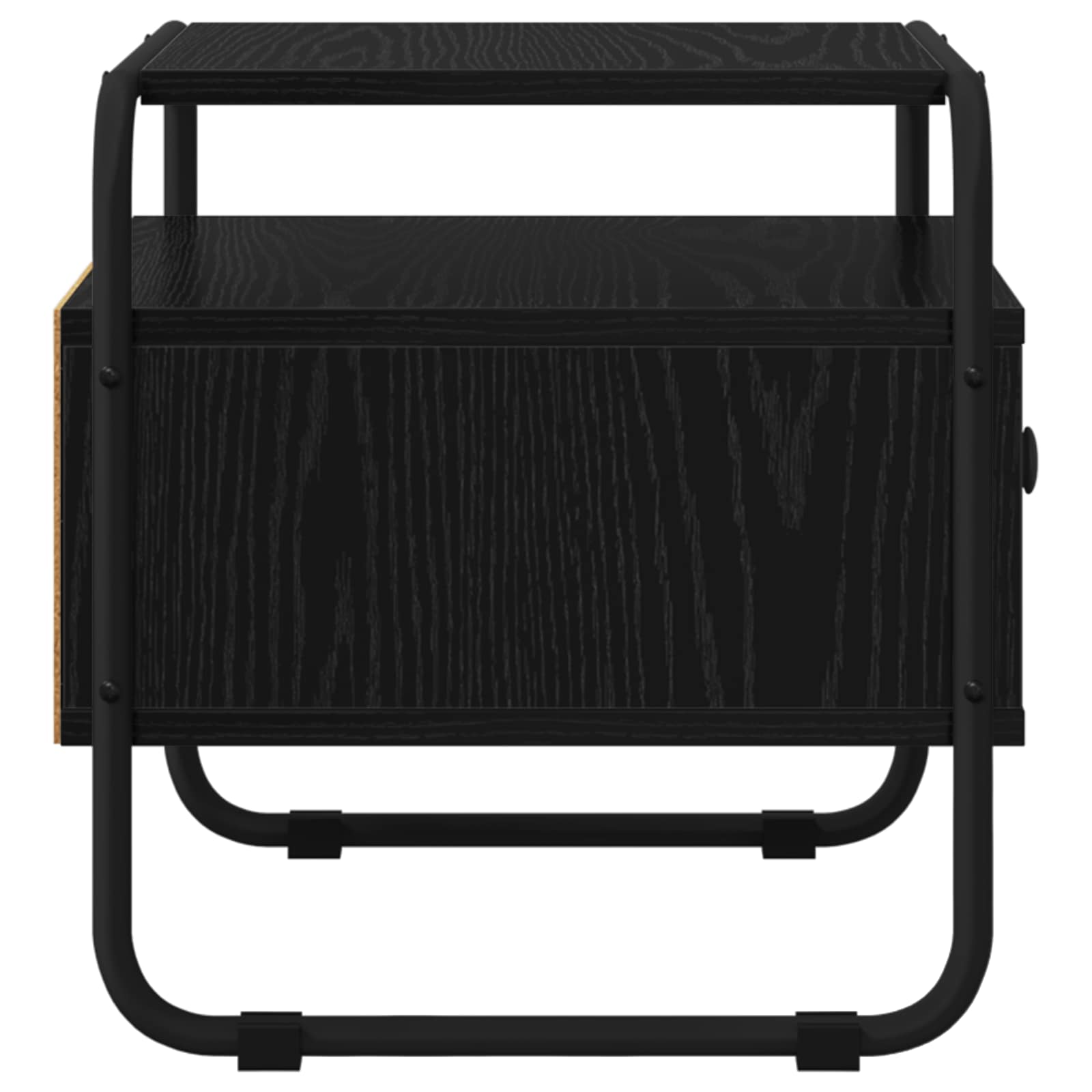 Bedside Cabinet 2 pcs Black Oak 40 x 39.5 x 40 cm