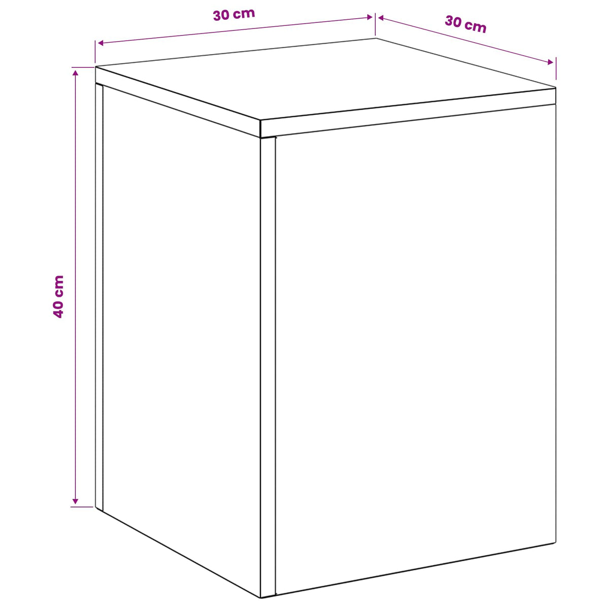 Plant Stand 2 pcs Black 30 x 30 x 40 cm Steel