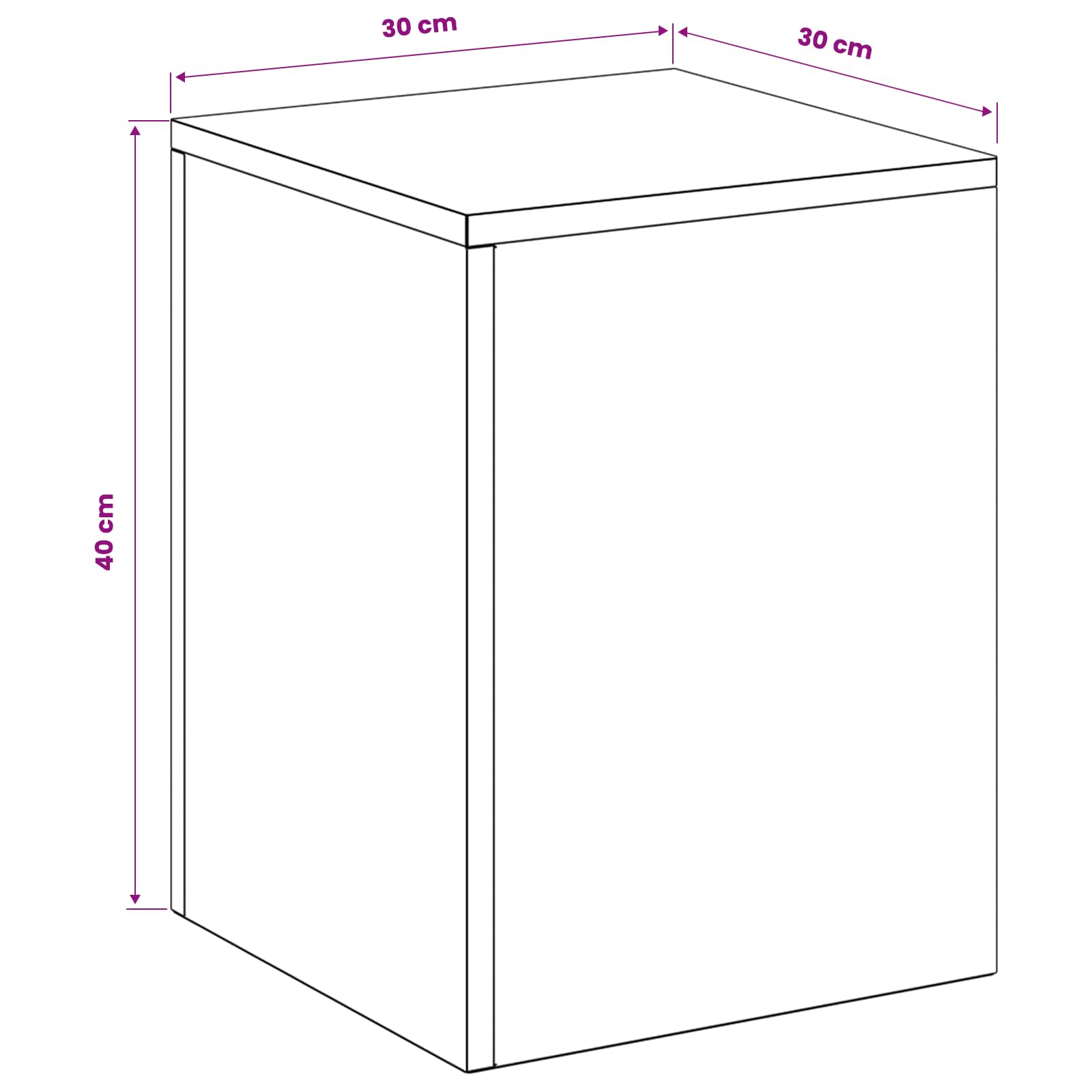 Plant Stand 2 pcs Black 30 x 30 x 40 cm Steel