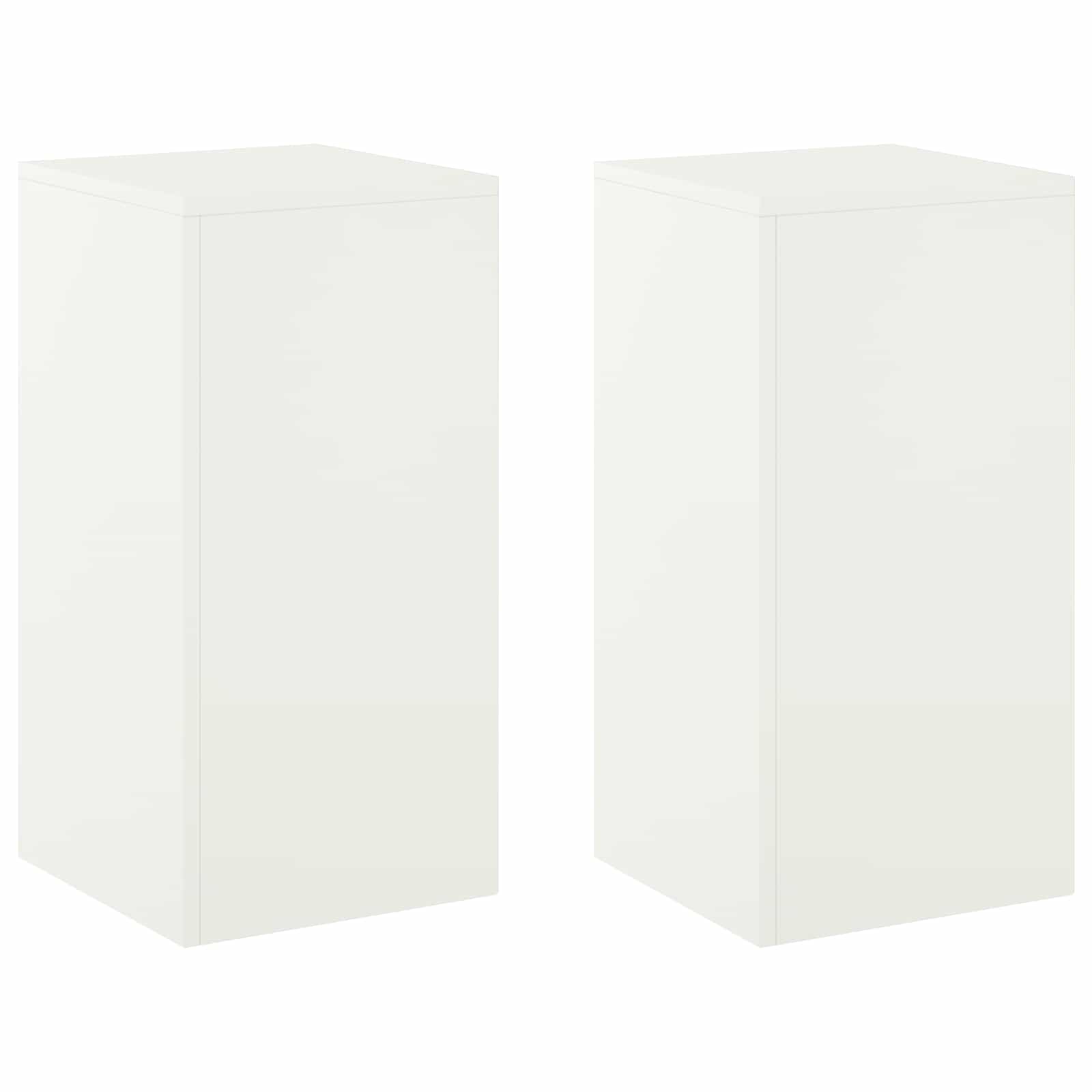 Plant Stand 2 pcs White 30 x 30 x 60 cm Steel