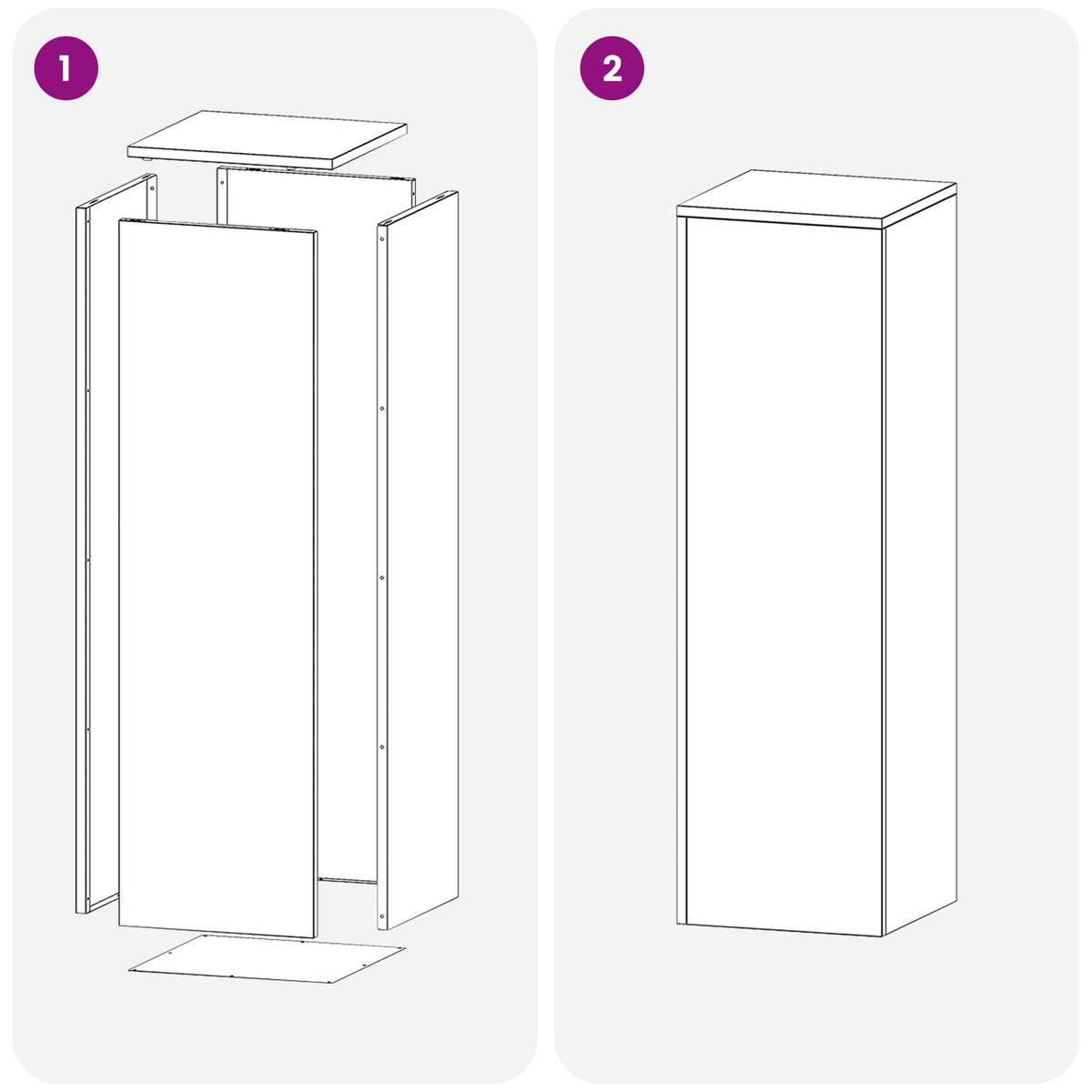 Plant Stand Black 30 x 30 x 100 cm Steel