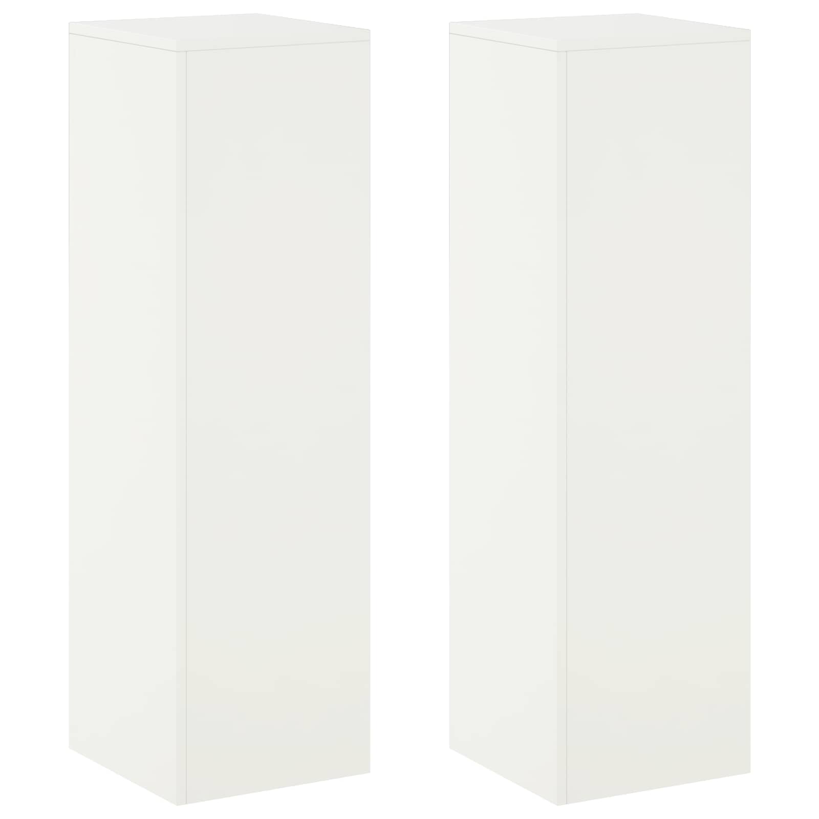 Plant Stand 2 pcs White 30 x 30 x 100 cm Steel