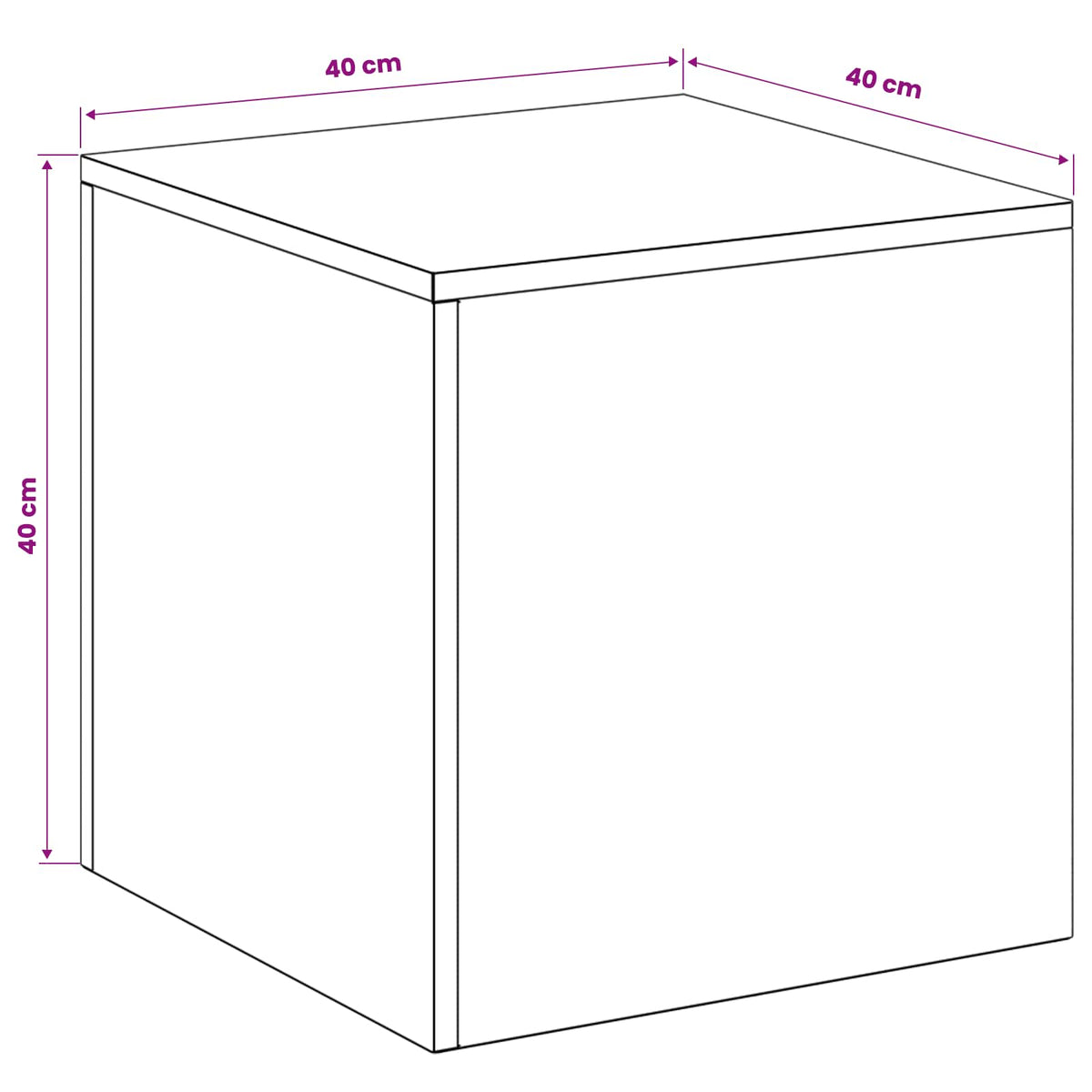 Plant Stand 2 pcs White 40 x 40 x 40 cm Steel