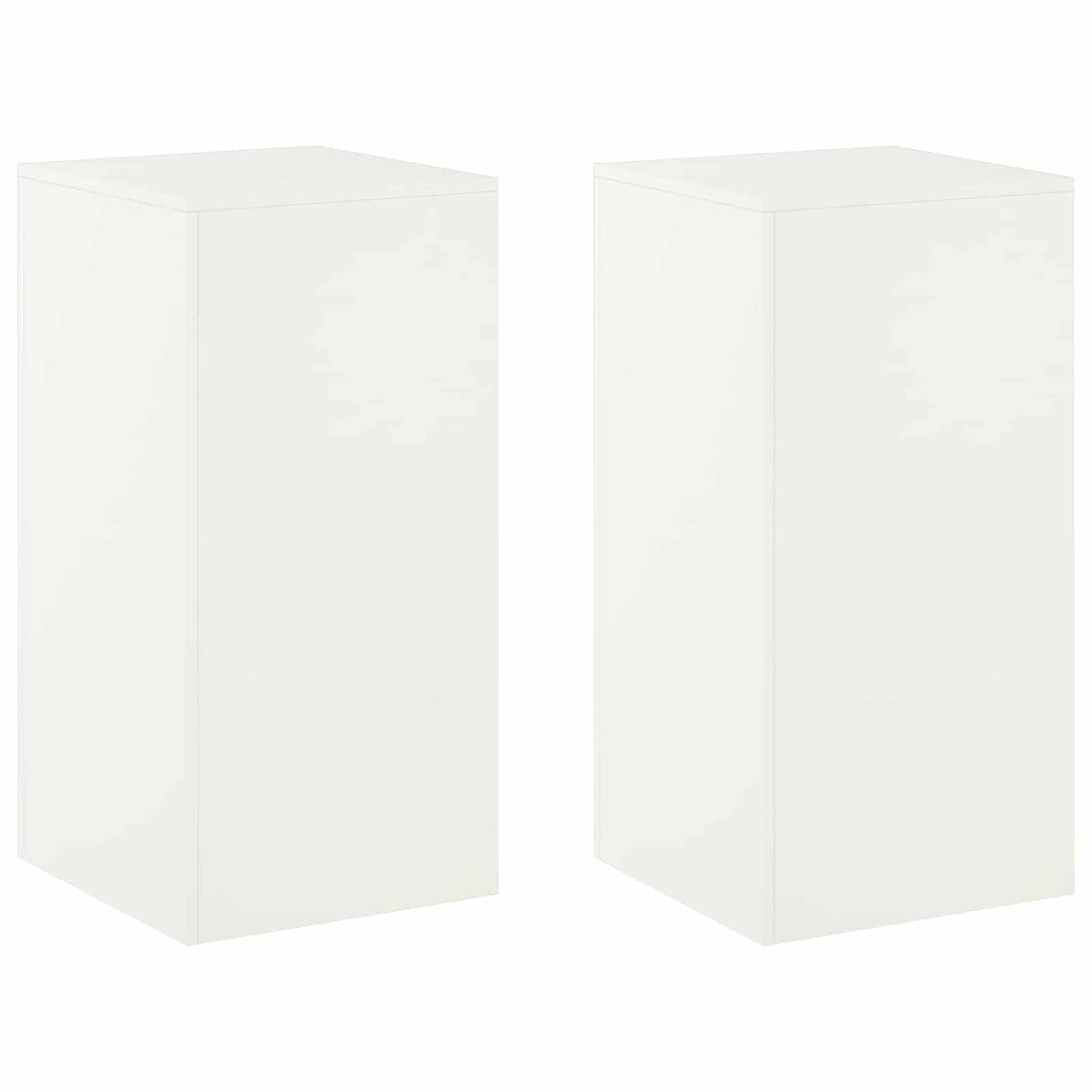 Plant Stand 2 pcs White 40 x 40 x 80 cm Steel