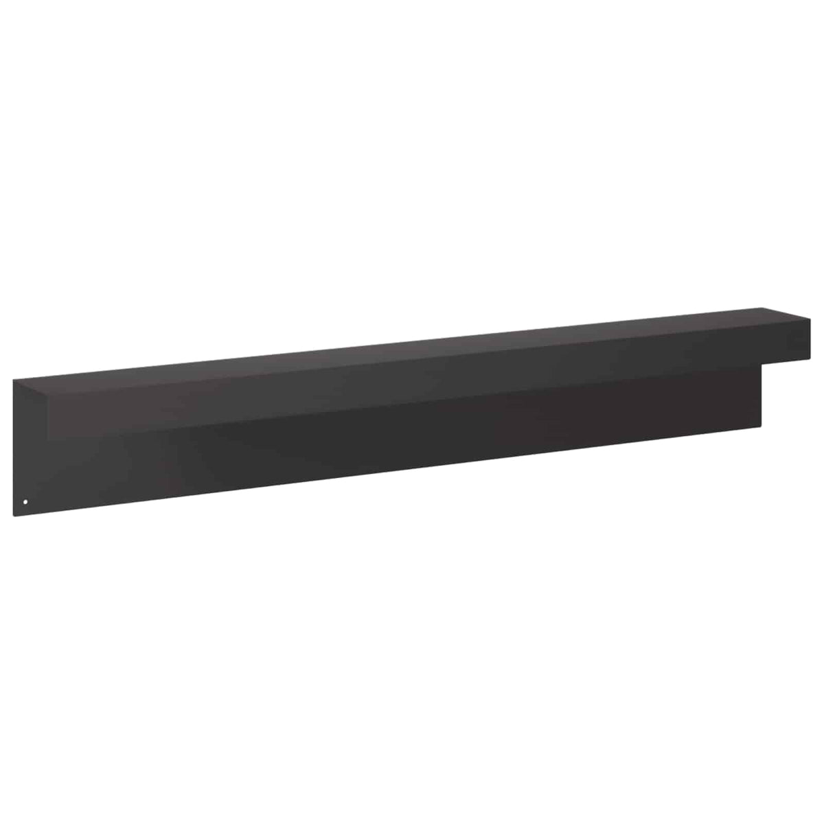 Garden Edging Cover 10 pcs 100 x 10 x 15 cm Steel Black