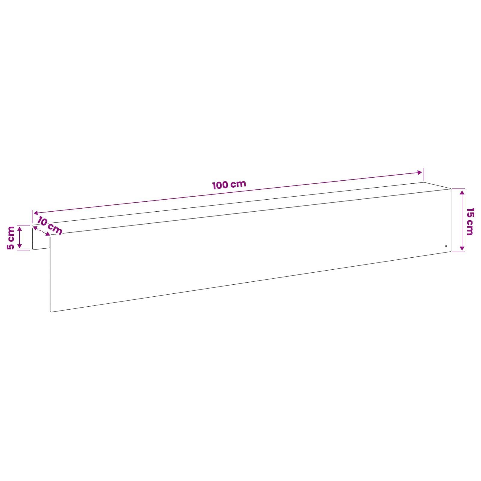 Garden Edging Cover 10 pcs 100 x 10 x 15 cm Steel Black