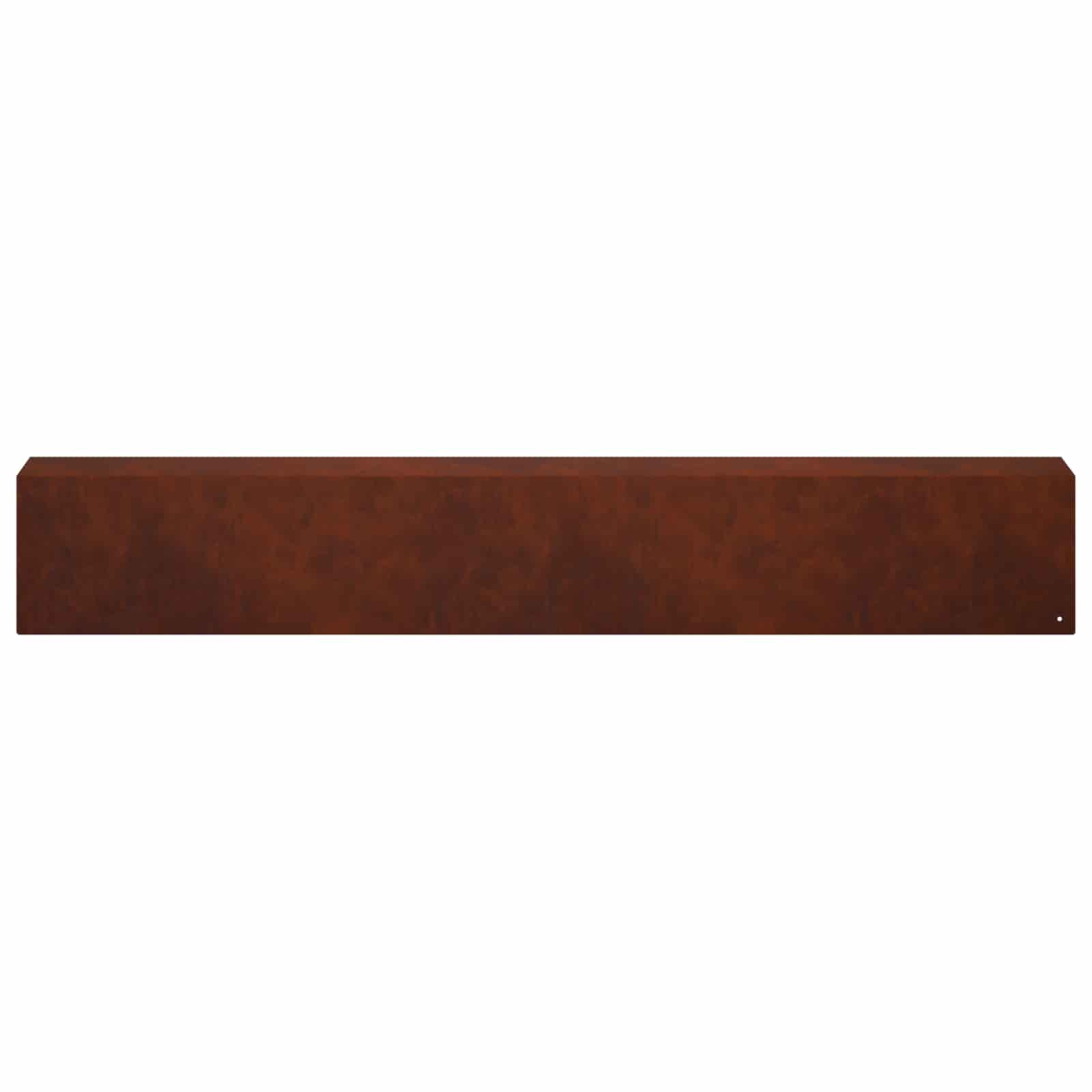 Garden Edging Cover 10 pcs 100 x 10 x 15 cm Weathering Steel