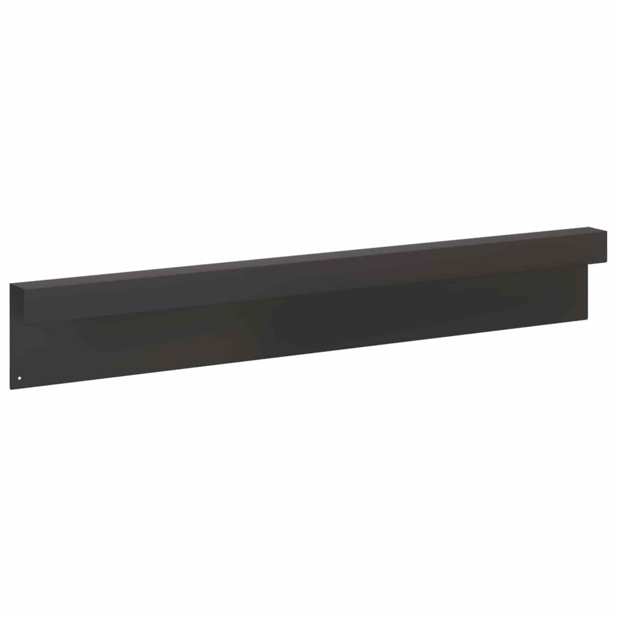 Garden Edging Cover 10 pcs 100 x 5 x 15 cm Steel Black