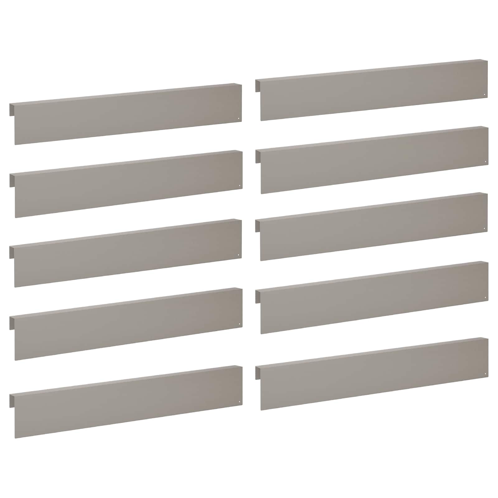 Garden Edging Cover 10 pcs 100 x 5 x 15 cm Weathering Steel