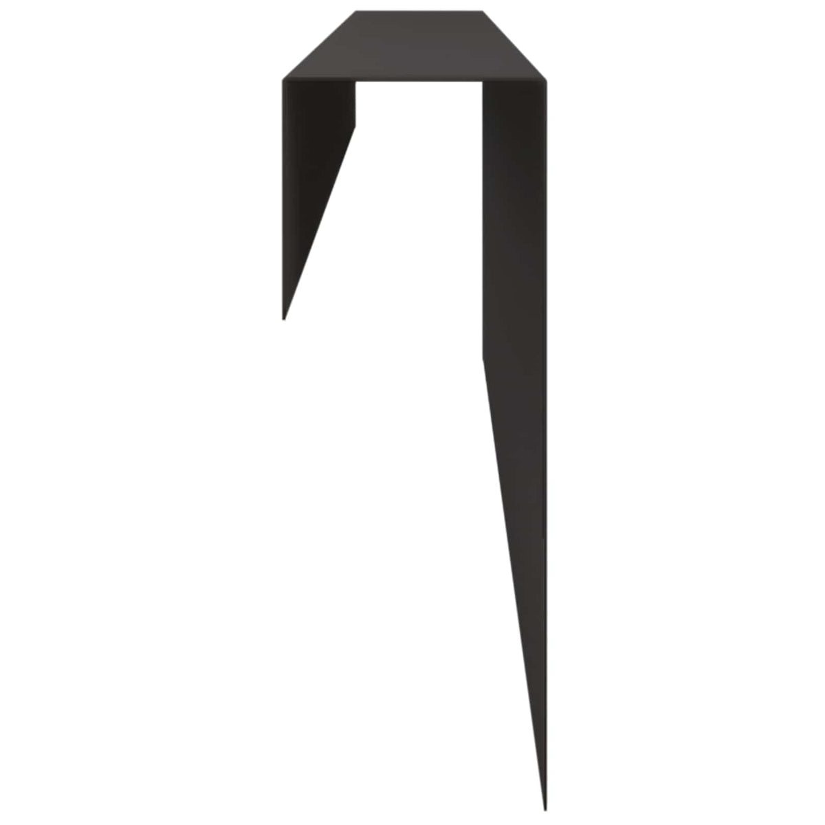 Garden Edging Cover 10 pcs 100 x 6 x 15 cm Steel Black